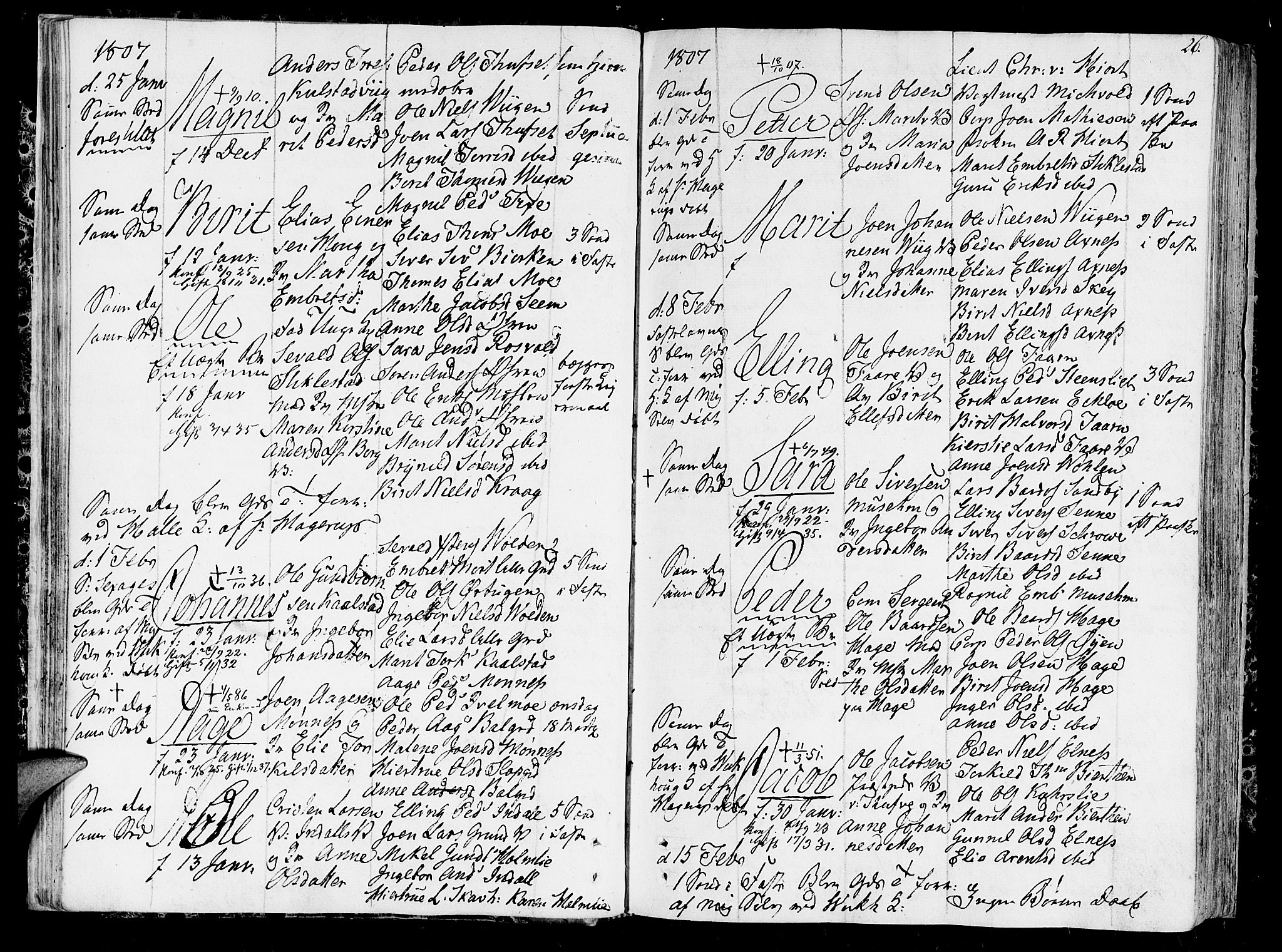 Ministerialprotokoller, klokkerbøker og fødselsregistre - Nord-Trøndelag, SAT/A-1458/723/L0233: Parish register (official) no. 723A04, 1805-1816, p. 26