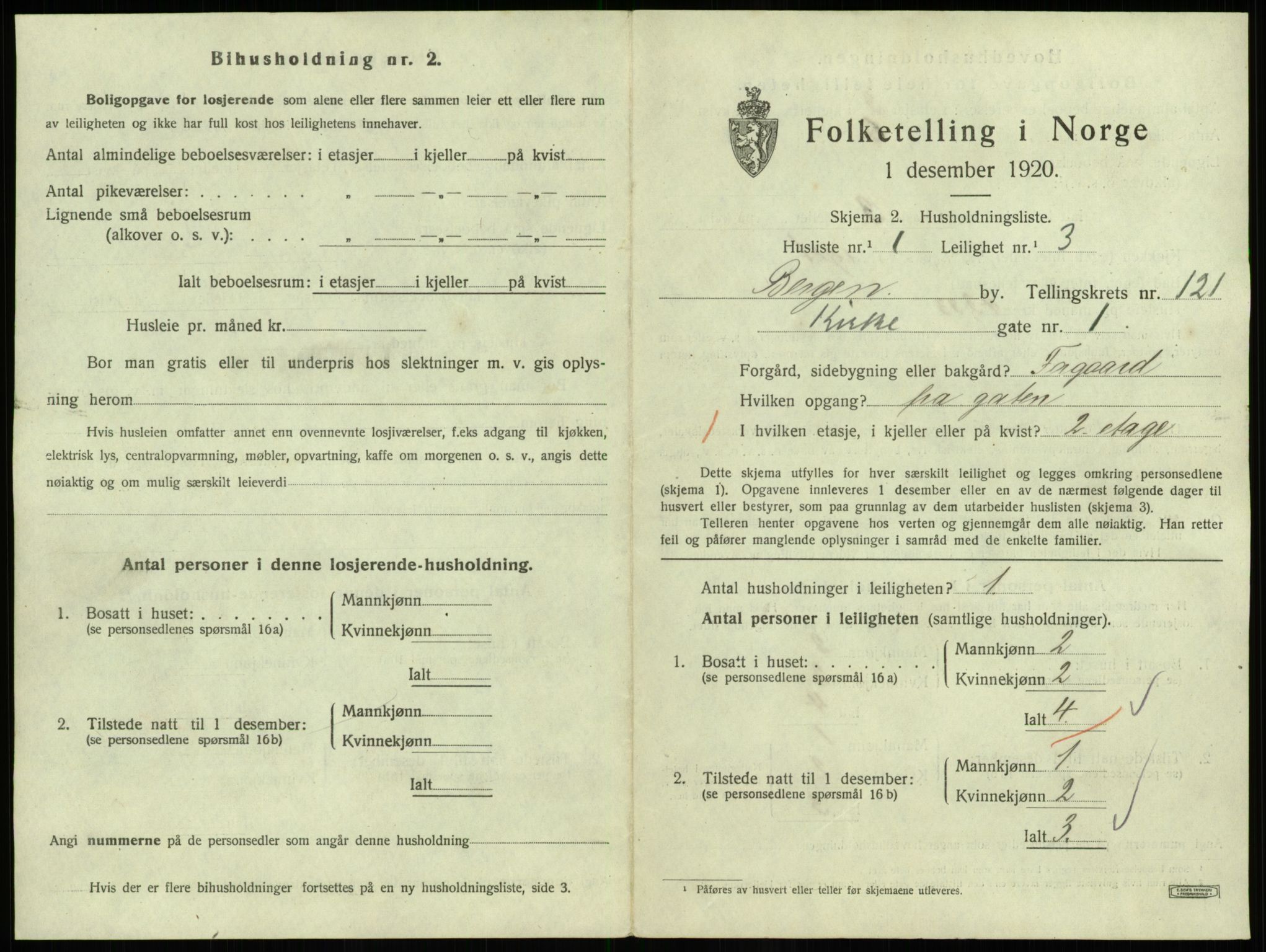 SAB, 1920 census for Bergen, 1920, p. 48879