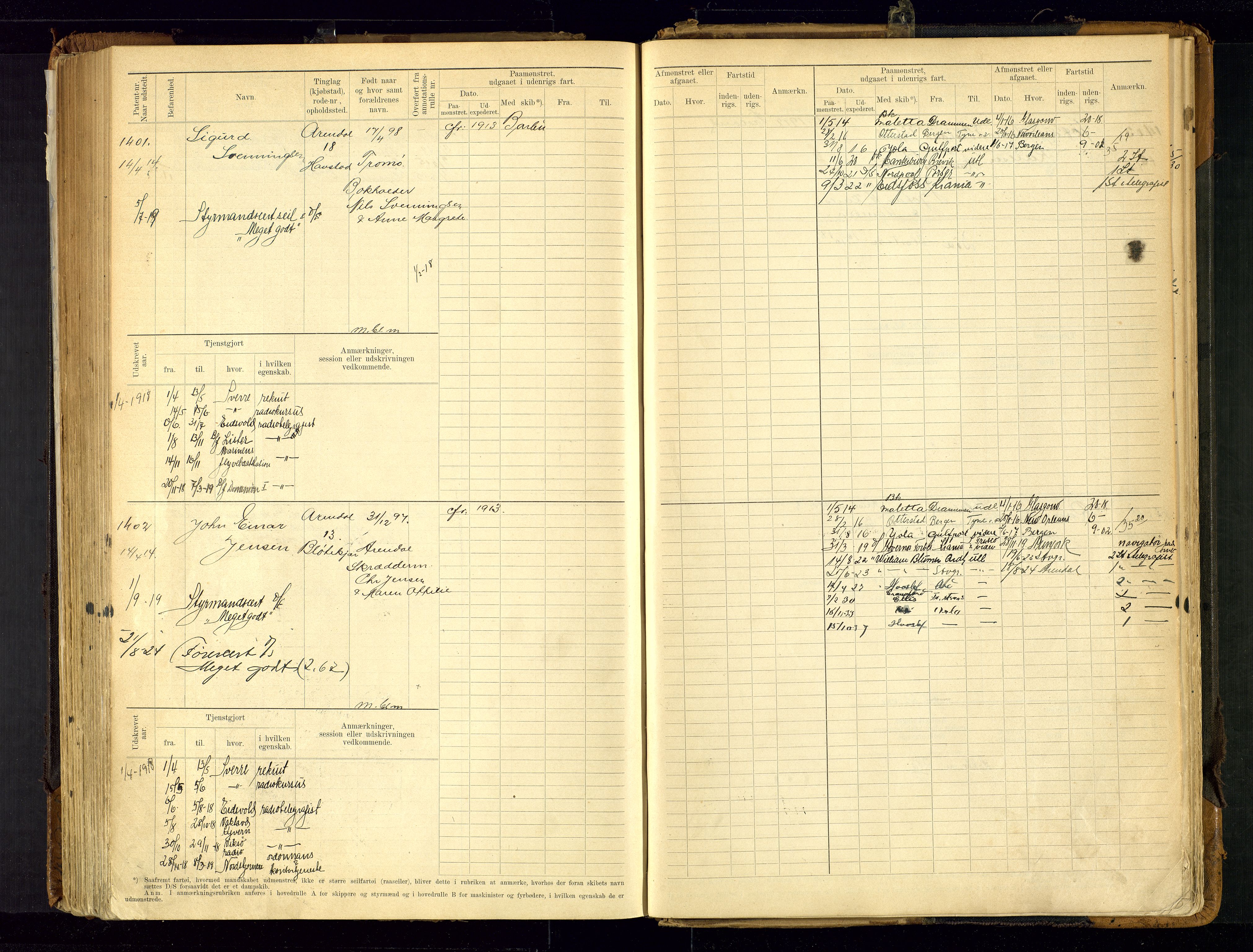 Arendal mønstringskrets, SAK/2031-0012/F/Fb/L0021: Hovedrulle A nr 969-1465, S-19, 1910-1914, p. 221