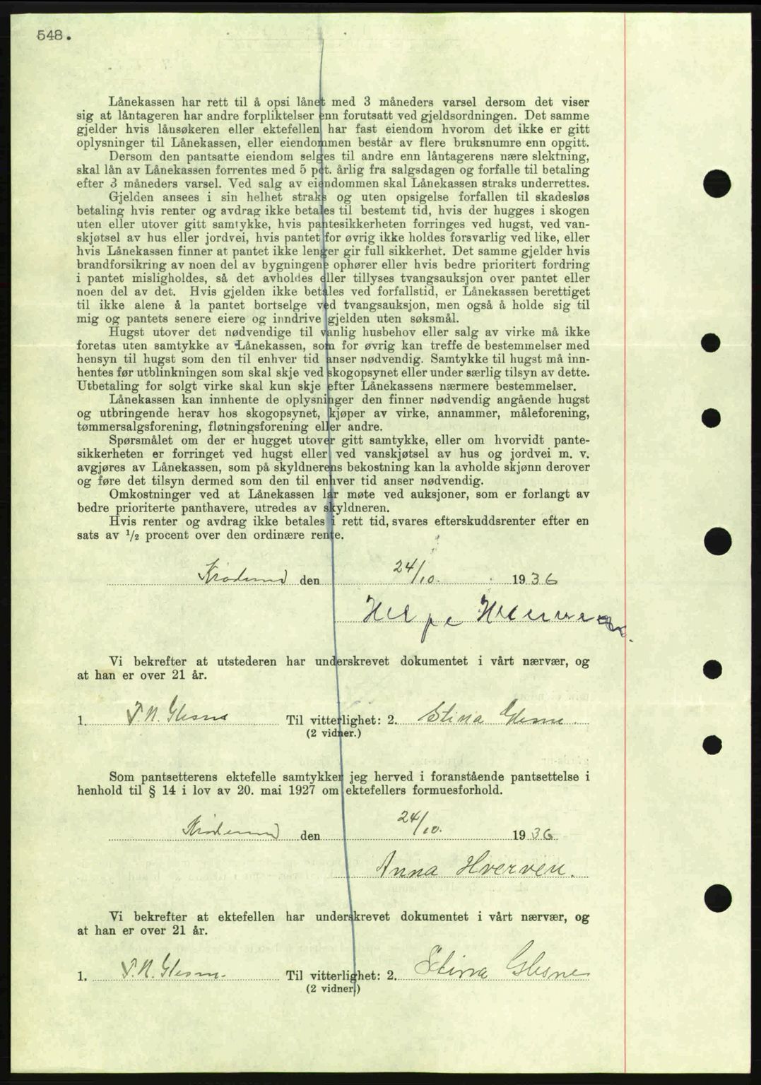 Eiker, Modum og Sigdal sorenskriveri, SAKO/A-123/G/Ga/Gab/L0034: Mortgage book no. A4, 1936-1937, Diary no: : 127/1937