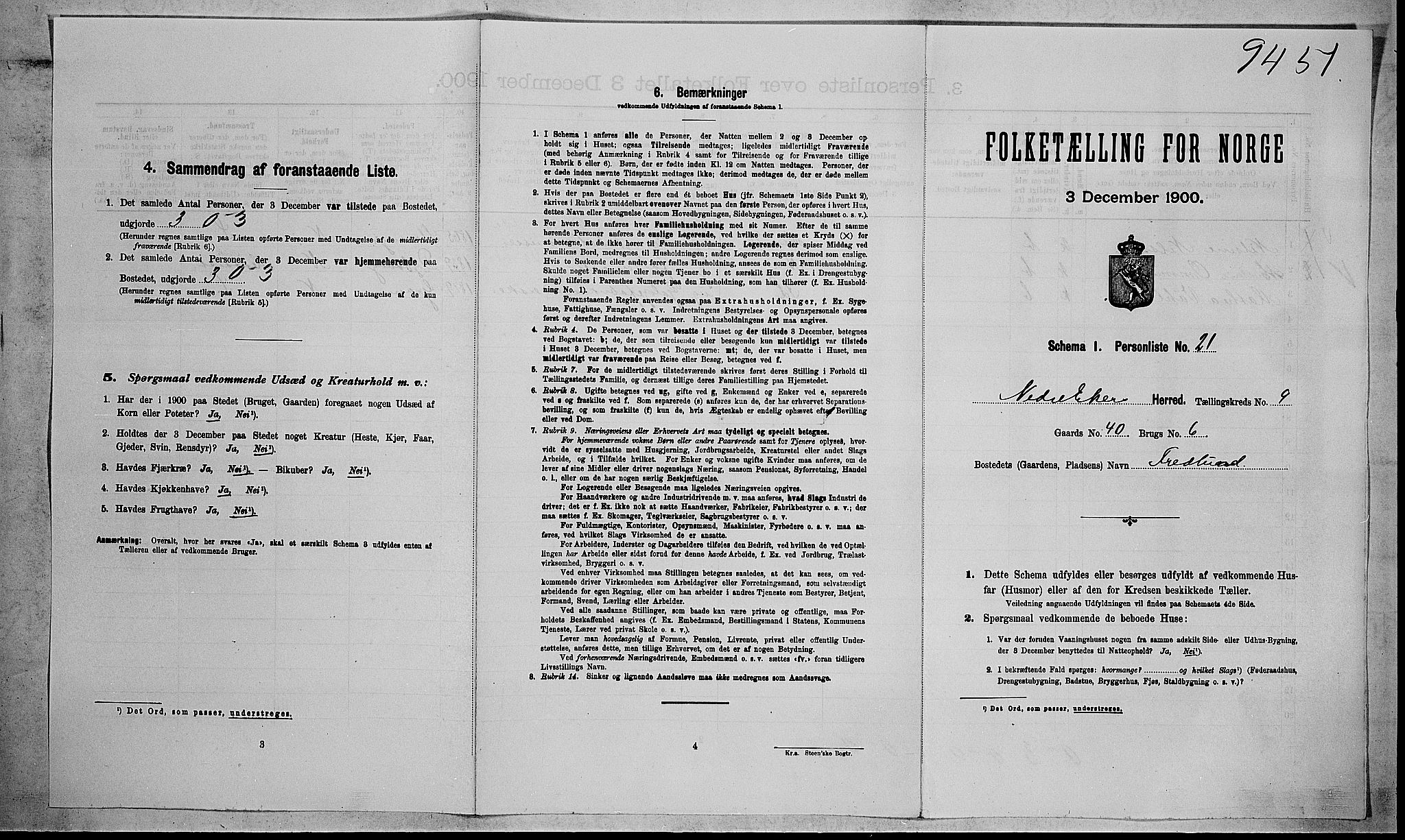 RA, 1900 census for Nedre Eiker, 1900, p. 1132