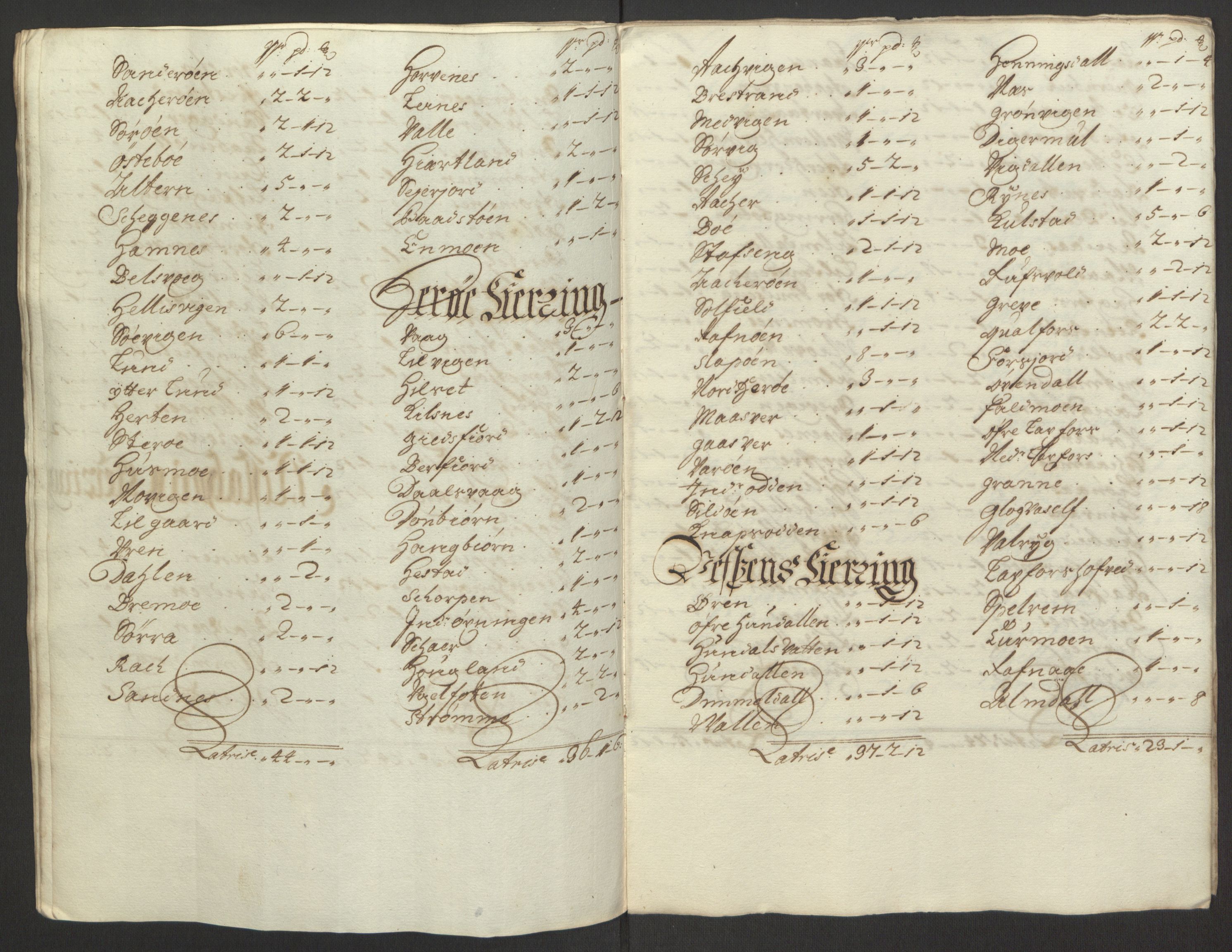 Rentekammeret inntil 1814, Reviderte regnskaper, Fogderegnskap, AV/RA-EA-4092/R65/L4505: Fogderegnskap Helgeland, 1693-1696, p. 234