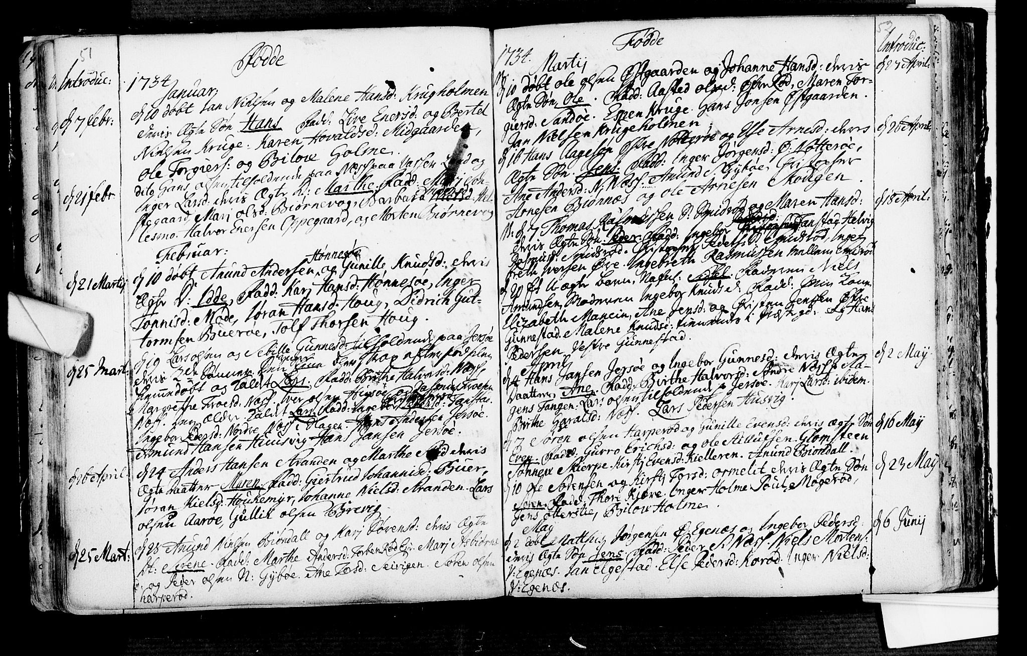 Nøtterøy kirkebøker, SAKO/A-354/F/Fa/L0001: Parish register (official) no. I 1, 1686-1738, p. 51-52