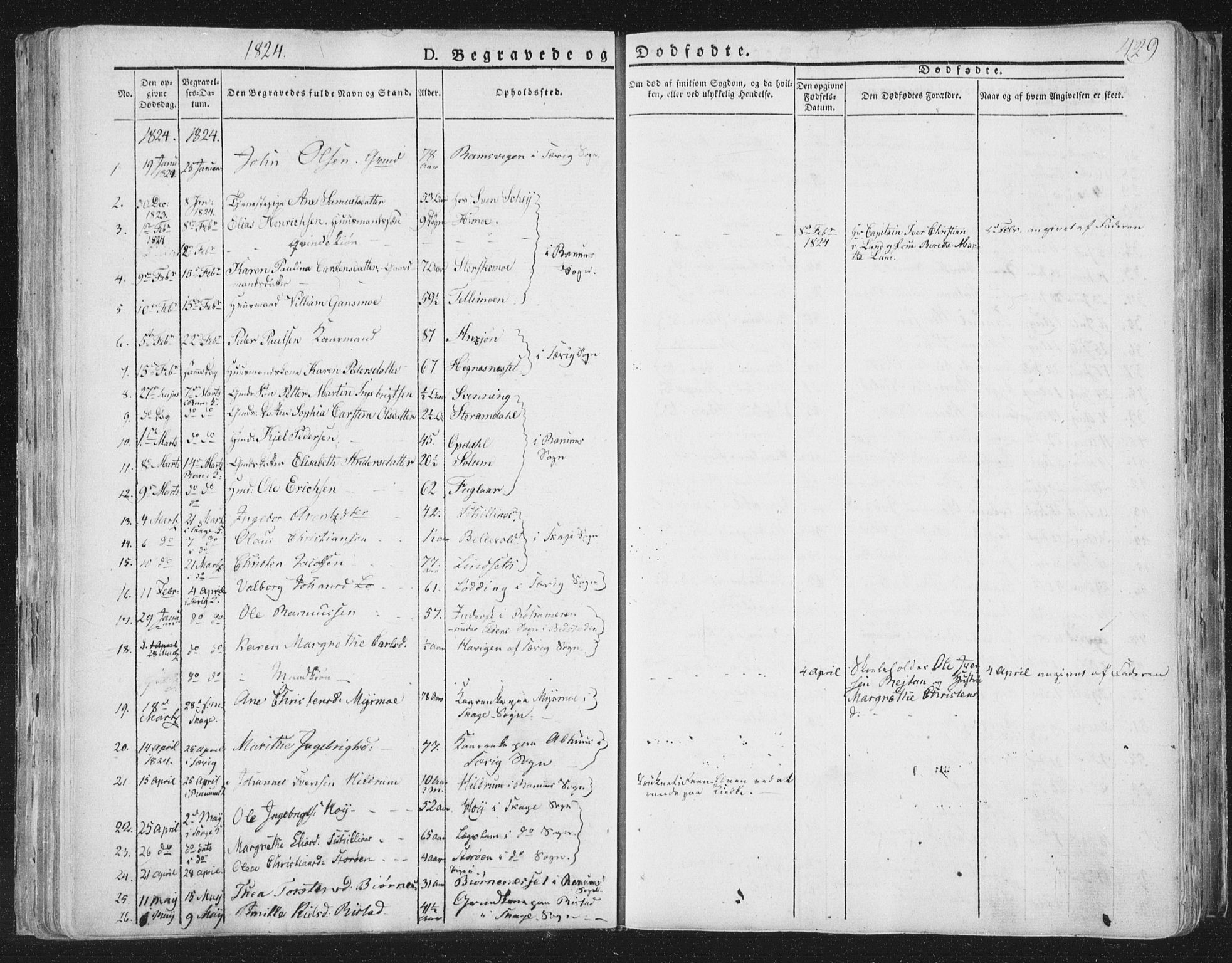 Ministerialprotokoller, klokkerbøker og fødselsregistre - Nord-Trøndelag, SAT/A-1458/764/L0552: Parish register (official) no. 764A07b, 1824-1865, p. 429