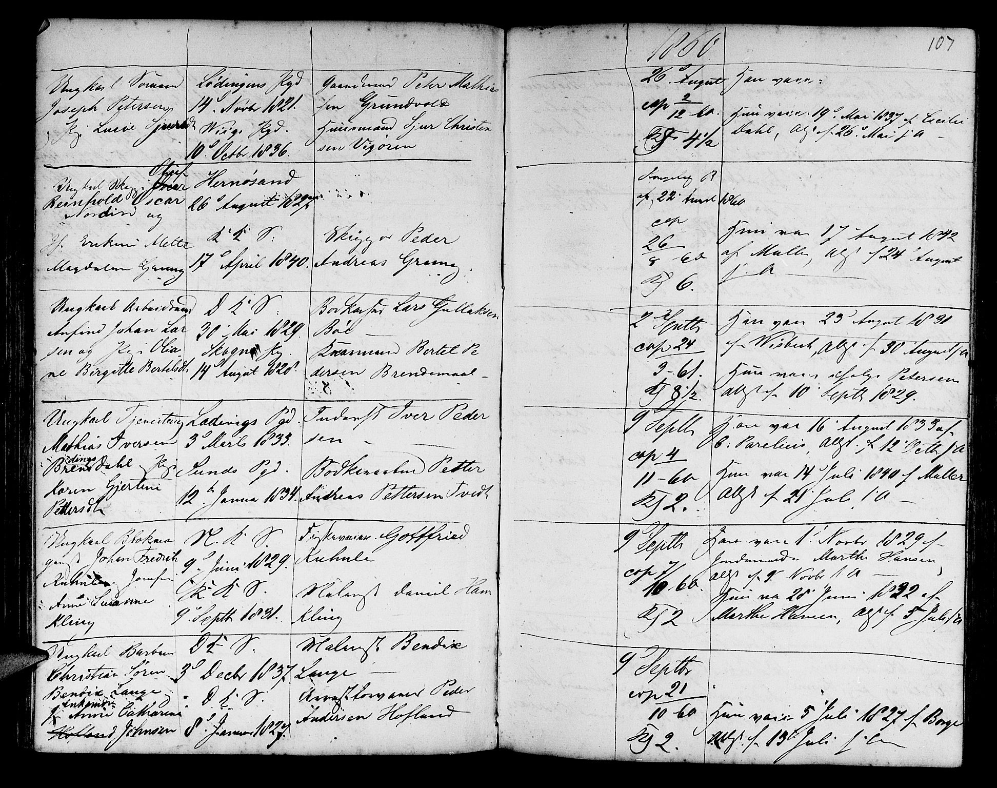 Korskirken sokneprestembete, AV/SAB-A-76101/H/Haa/L0009: Parish register (official) no. A 9, 1743-1861, p. 107