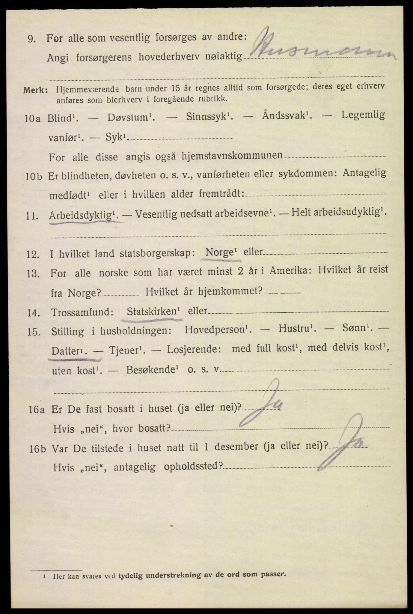 SAH, 1920 census for Vang (Hedmark), 1920, p. 7784