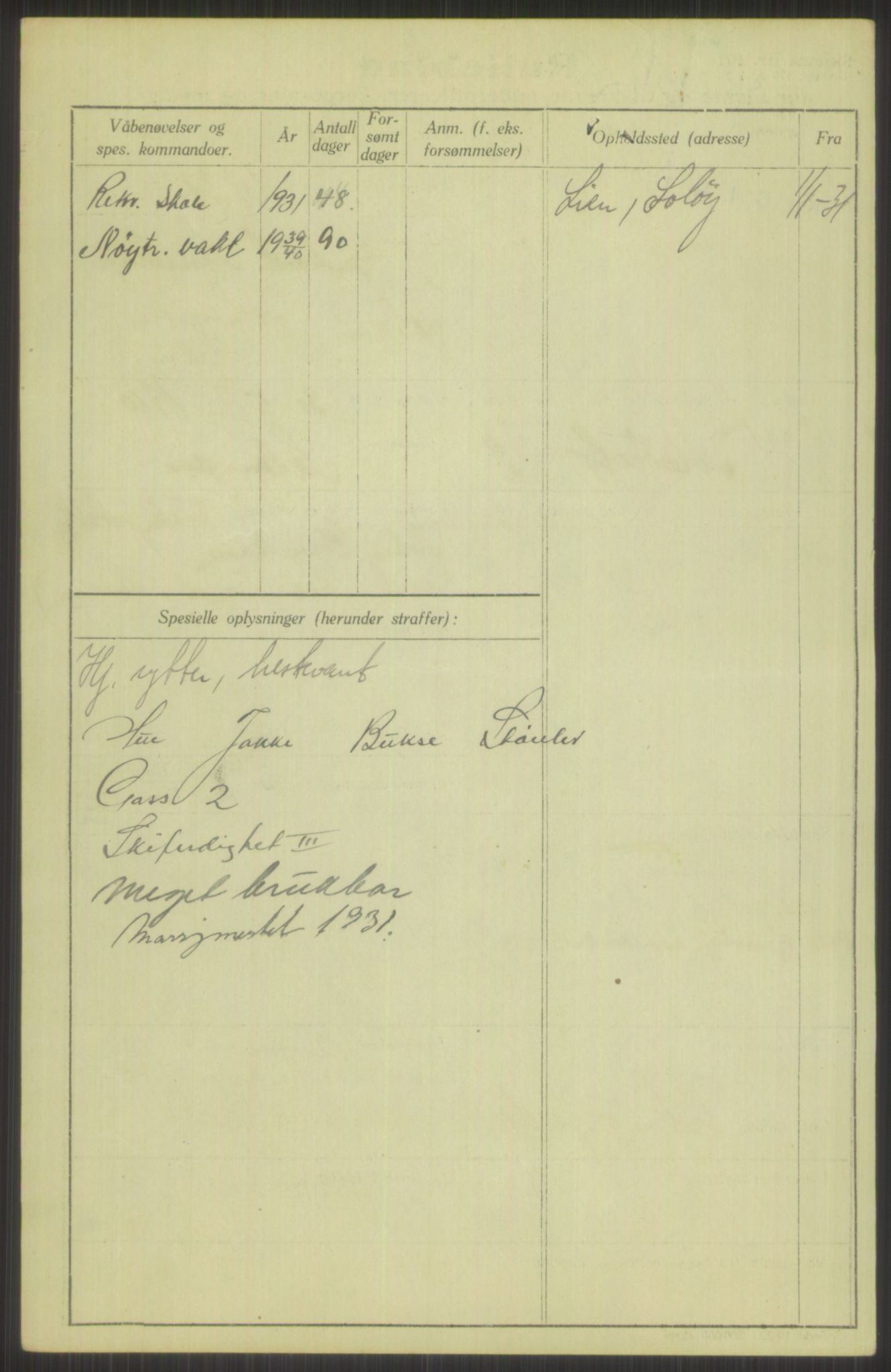 Forsvaret, Troms infanteriregiment nr. 16, AV/RA-RAFA-3146/P/Pa/L0015: Rulleblad for regimentets menige mannskaper, årsklasse 1931, 1931, p. 714