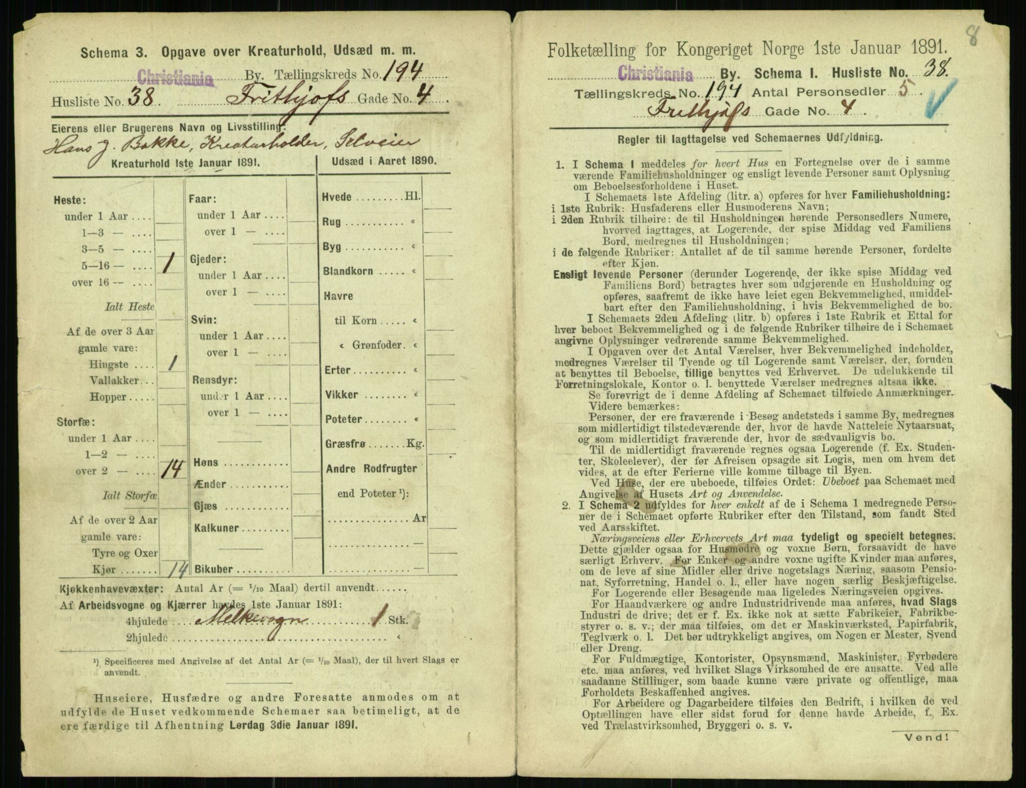 RA, 1891 census for 0301 Kristiania, 1891, p. 116896