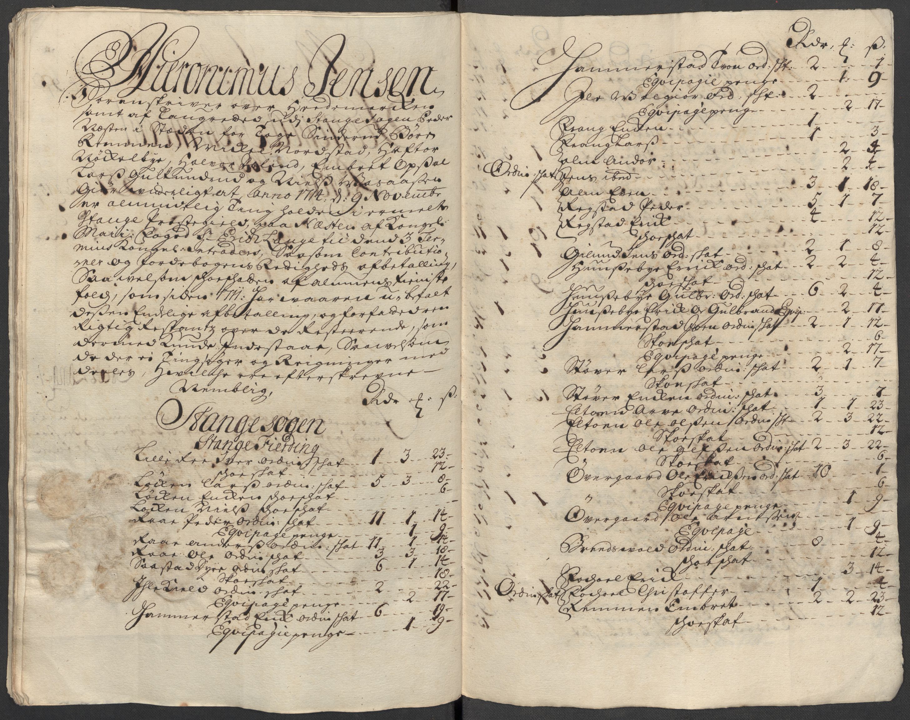 Rentekammeret inntil 1814, Reviderte regnskaper, Fogderegnskap, AV/RA-EA-4092/R16/L1052: Fogderegnskap Hedmark, 1714, p. 66