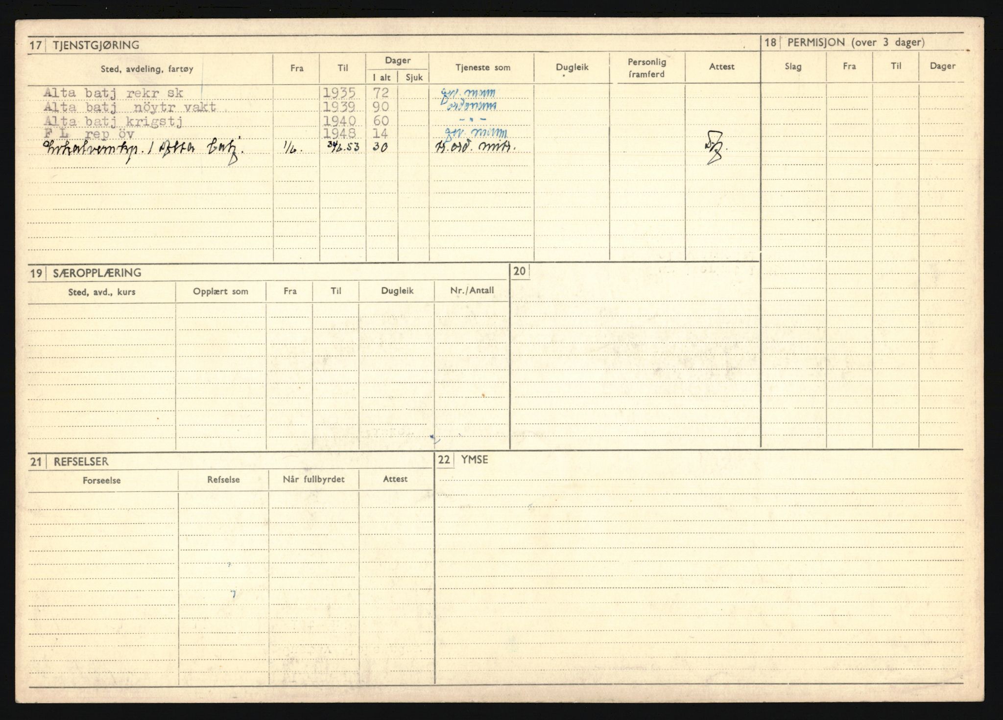 Forsvaret, Troms infanteriregiment nr. 16, AV/RA-RAFA-3146/P/Pa/L0019: Rulleblad for regimentets menige mannskaper, årsklasse 1935, 1935, p. 1264