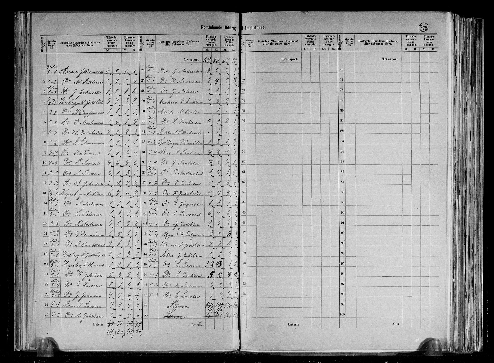 RA, 1891 census for 1143 Mosterøy, 1891, p. 10