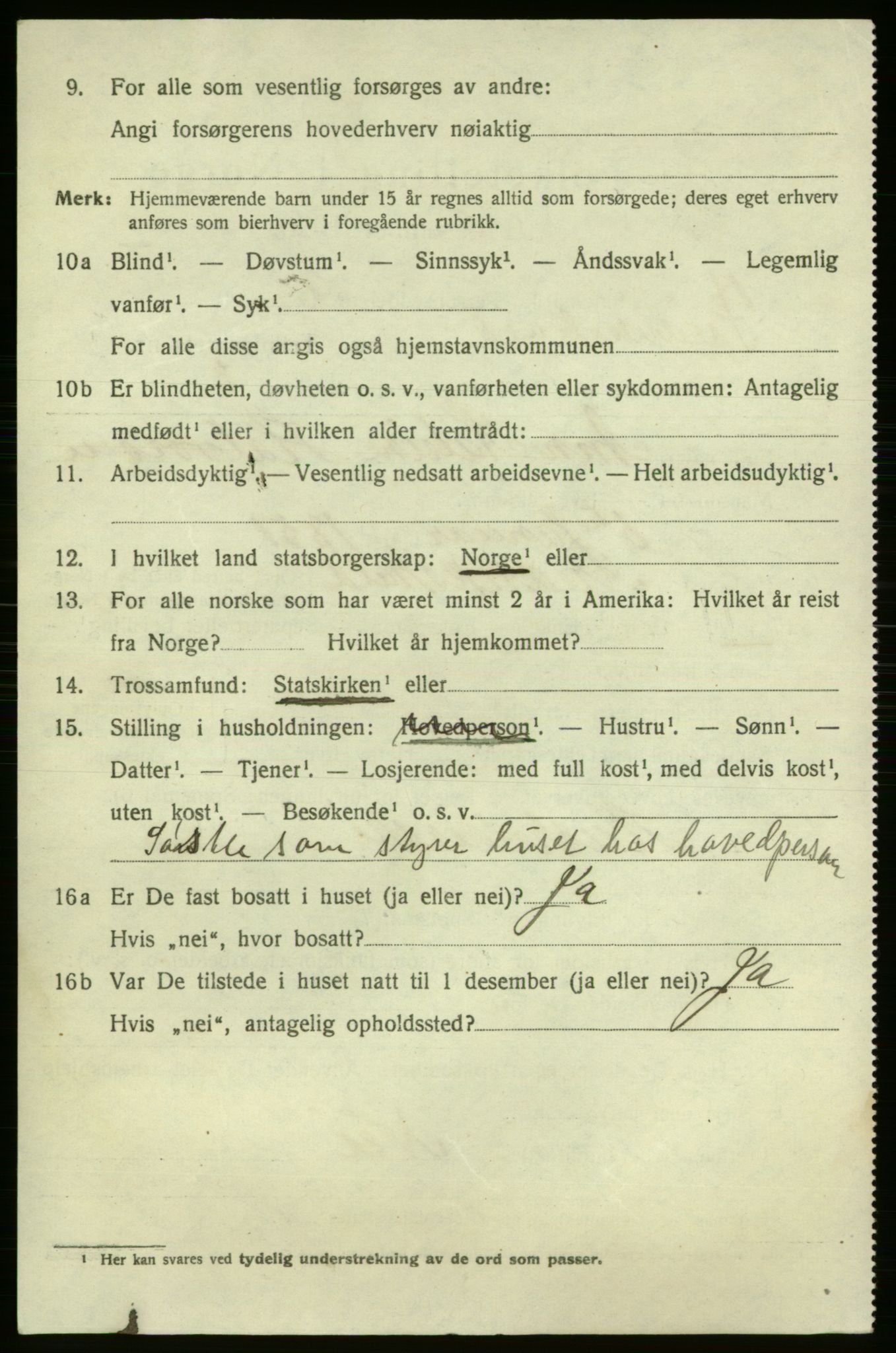 SAO, 1920 census for Fredrikshald, 1920, p. 16710