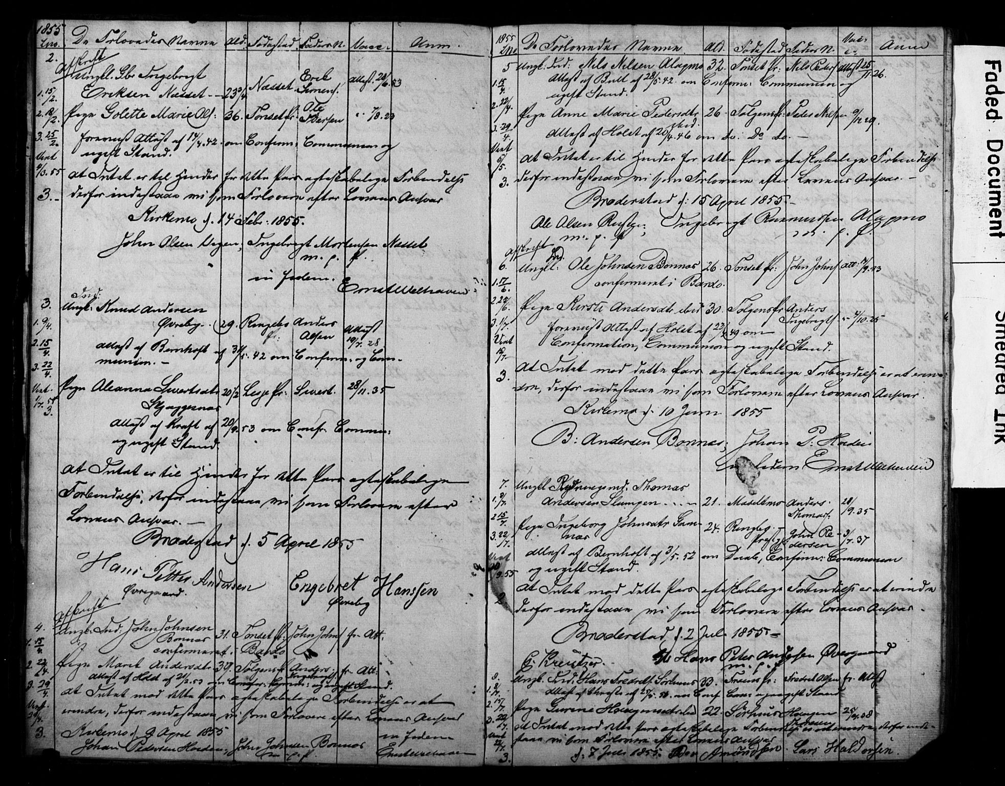 Målselv sokneprestembete, AV/SATØ-S-1311/I/Id/L0037: Banns register no. 37, 1853-1870