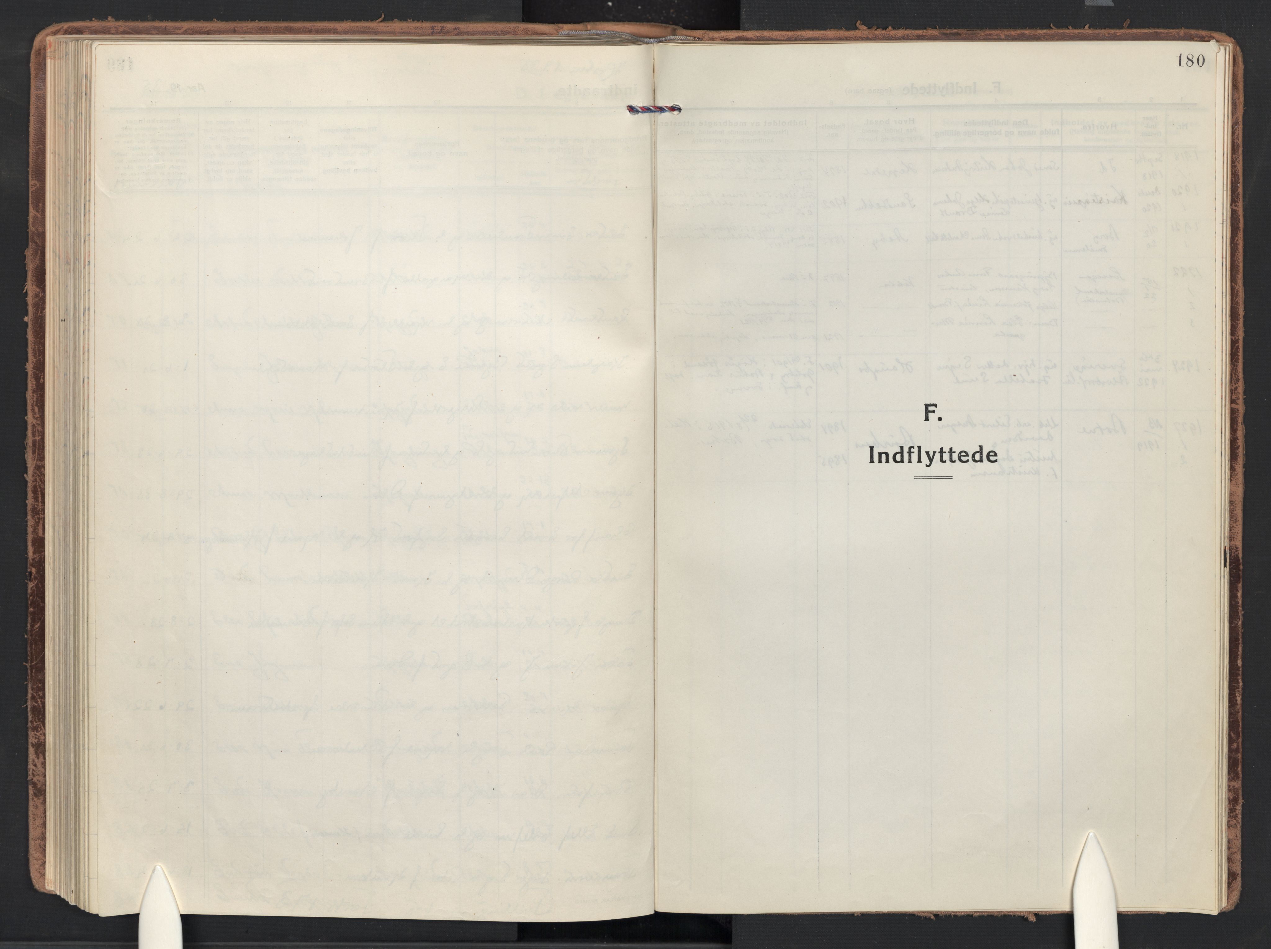 Asker prestekontor Kirkebøker, SAO/A-10256a/F/Fa/L0019: Parish register (official) no. I 19, 1918-1935, p. 180