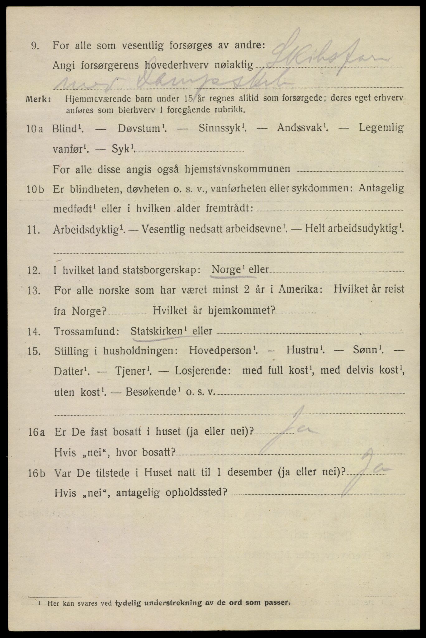 SAKO, 1920 census for Kragerø, 1920, p. 13168