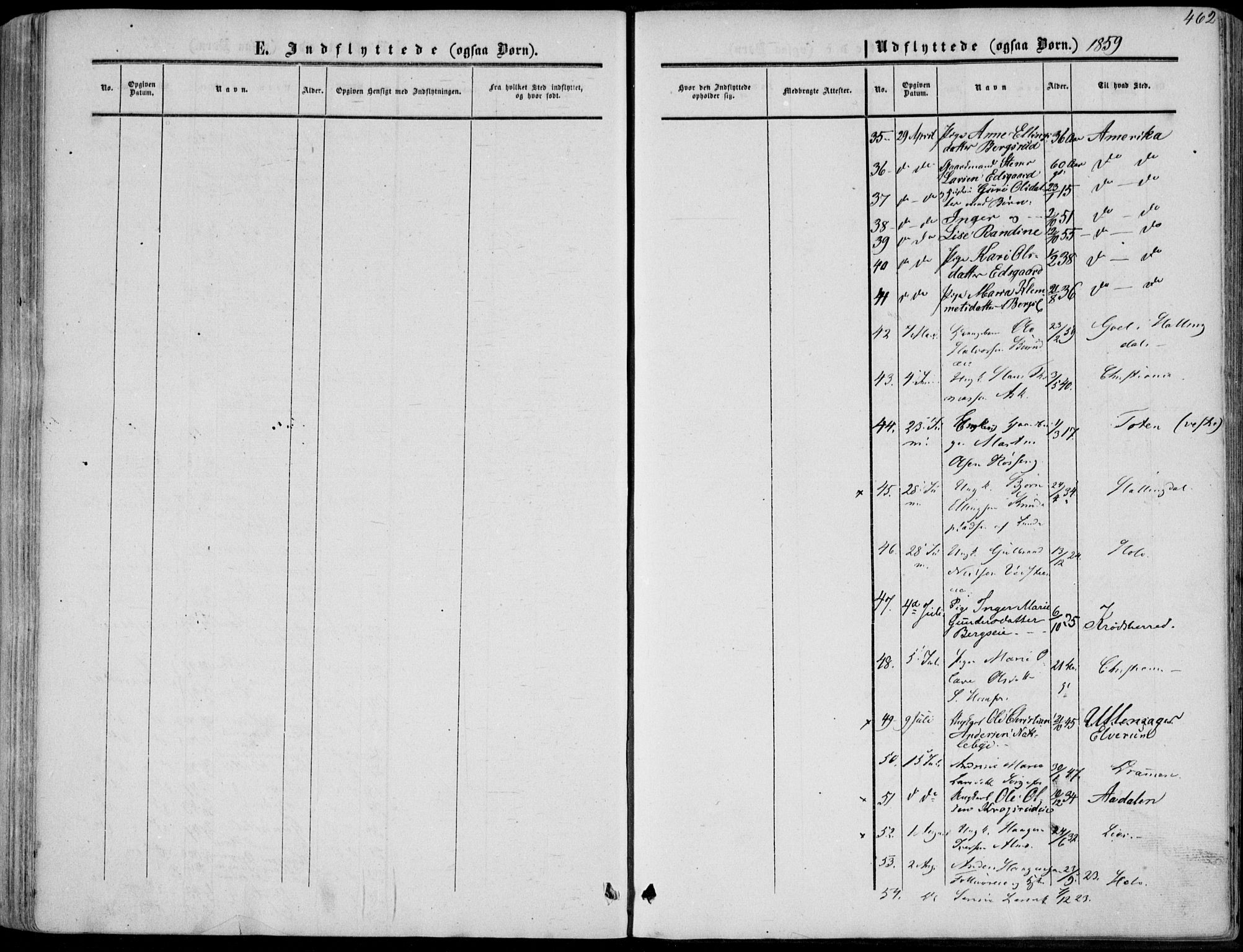 Norderhov kirkebøker, AV/SAKO-A-237/F/Fa/L0012: Parish register (official) no. 12, 1856-1865, p. 462