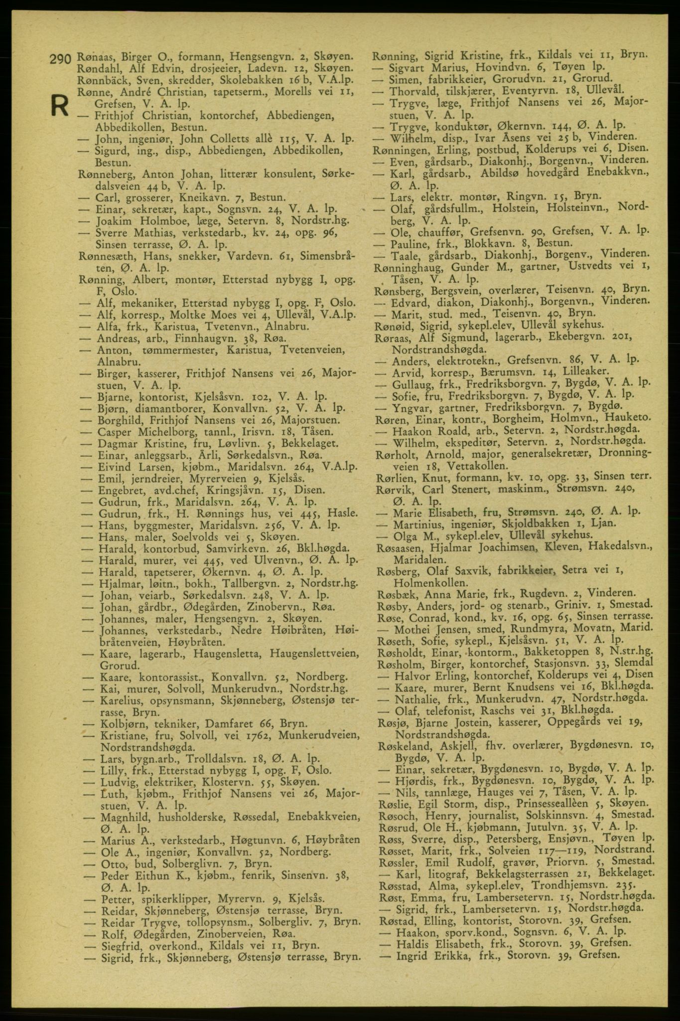 Aker adressebok/adressekalender, PUBL/001/A/006: Aker adressebok, 1937-1938, p. 290