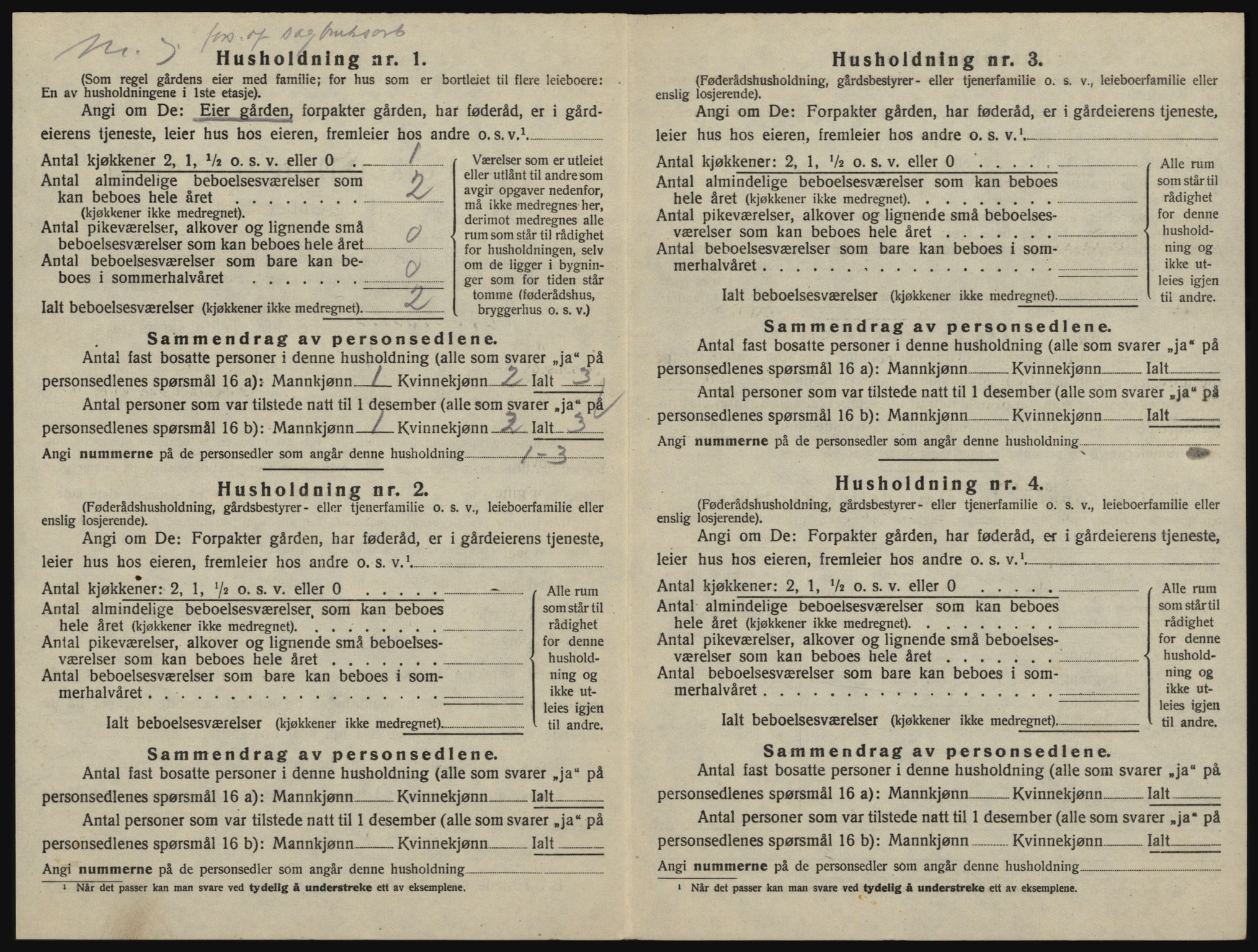 SAO, 1920 census for Glemmen, 1920, p. 1388