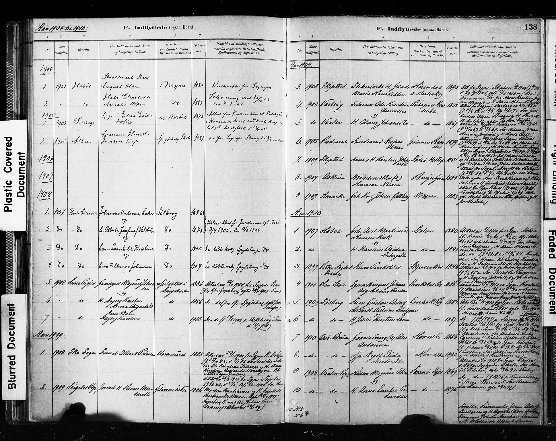 Spydeberg prestekontor Kirkebøker, AV/SAO-A-10924/F/Fa/L0008: Parish register (official) no. I 8, 1886-1900, p. 138