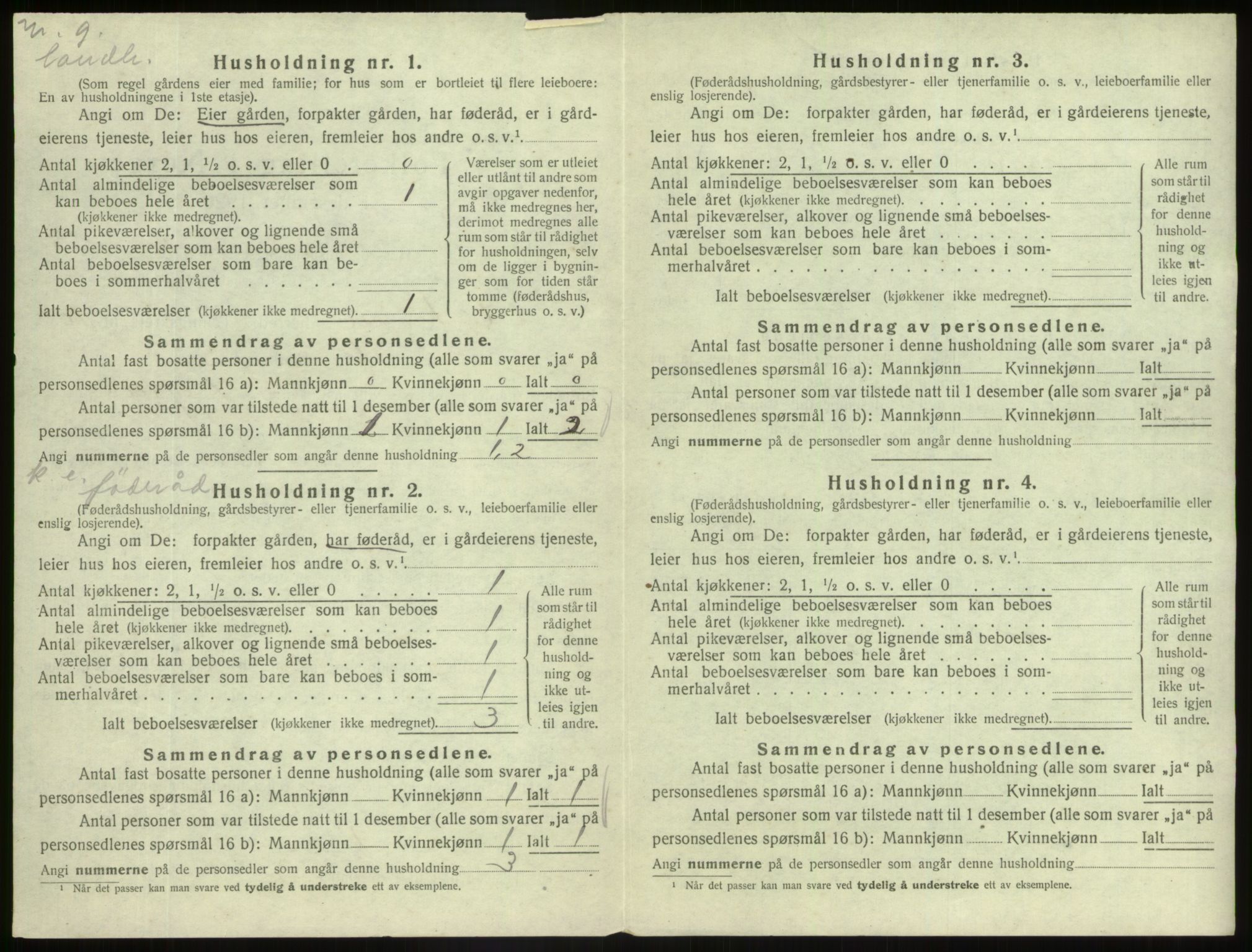 SAB, 1920 census for Askvoll, 1920, p. 543