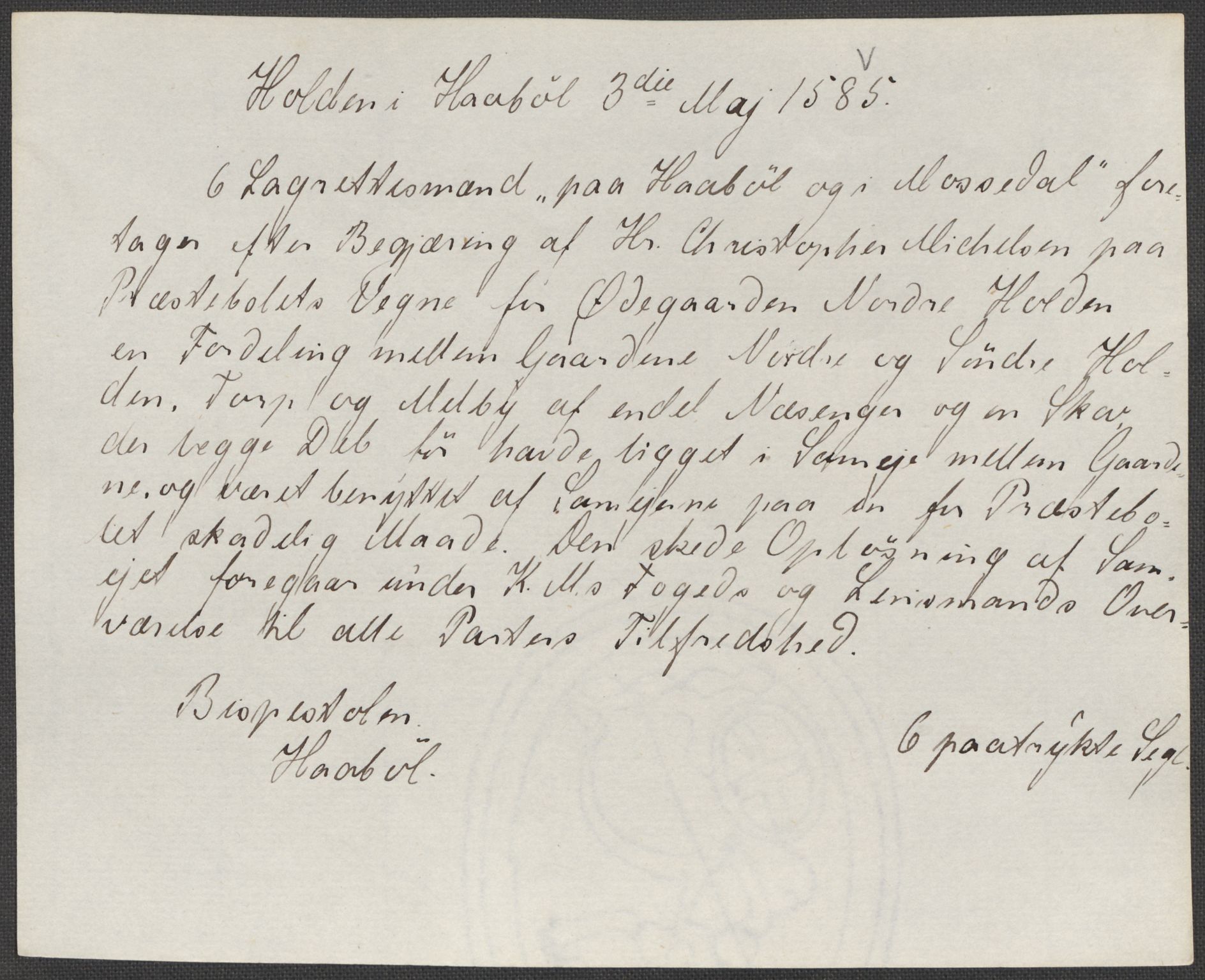 Riksarkivets diplomsamling, AV/RA-EA-5965/F15/L0005: Prestearkiv - Østfold, 1572-1830, p. 122