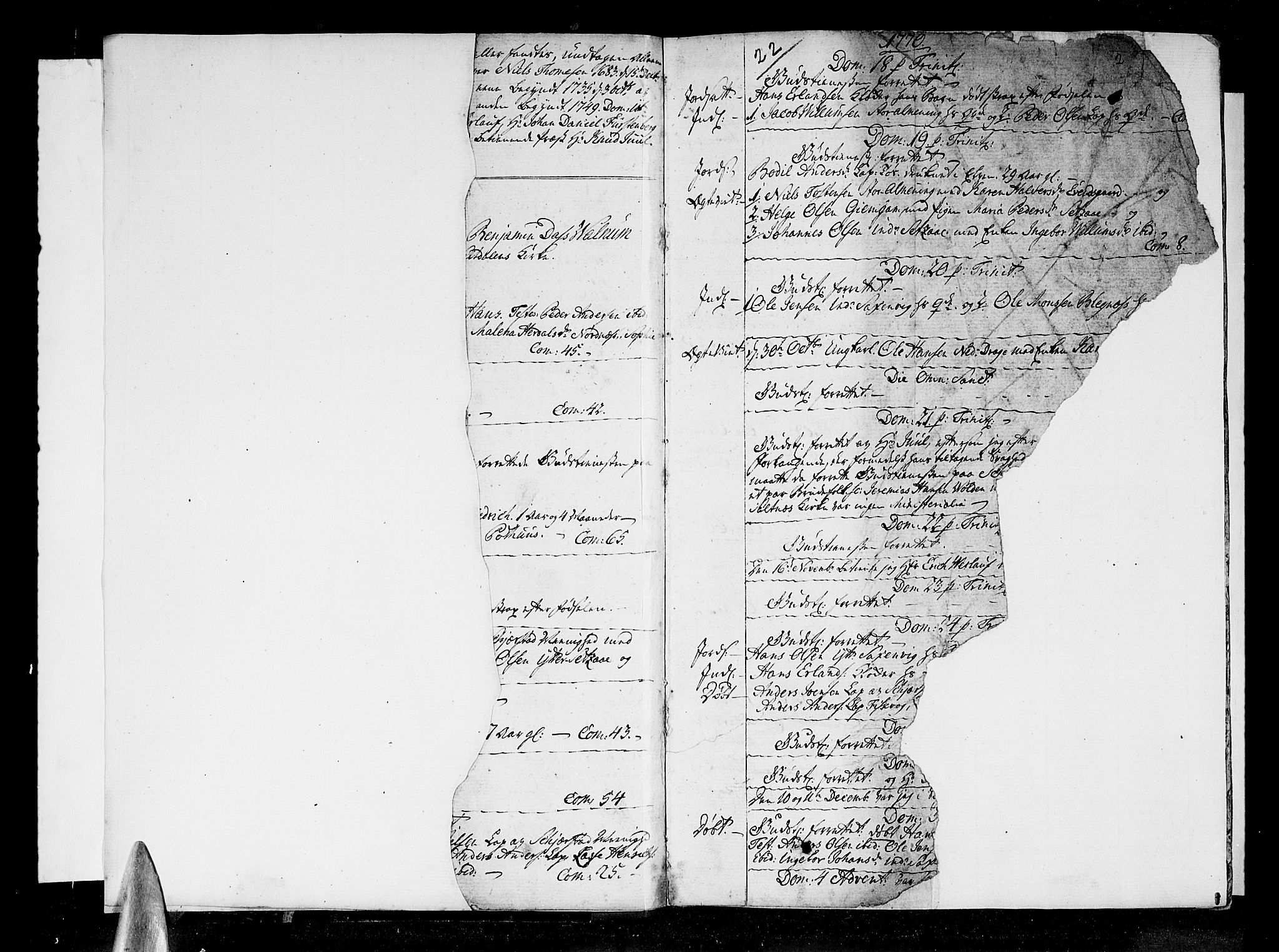 Ministerialprotokoller, klokkerbøker og fødselsregistre - Nordland, SAT/A-1459/847/L0664: Parish register (official) no. 847A04, 1770-1818, p. 2