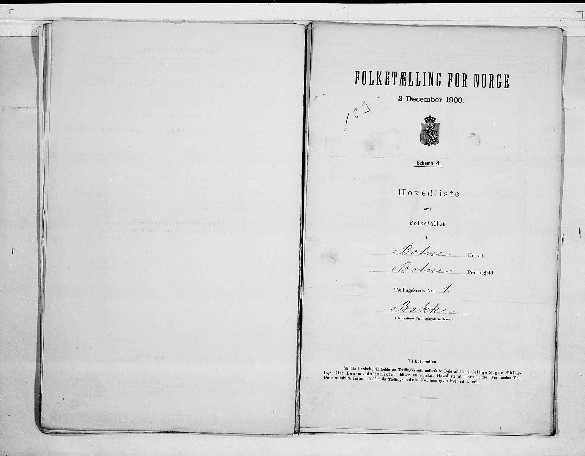 RA, 1900 census for Botne, 1900, p. 4