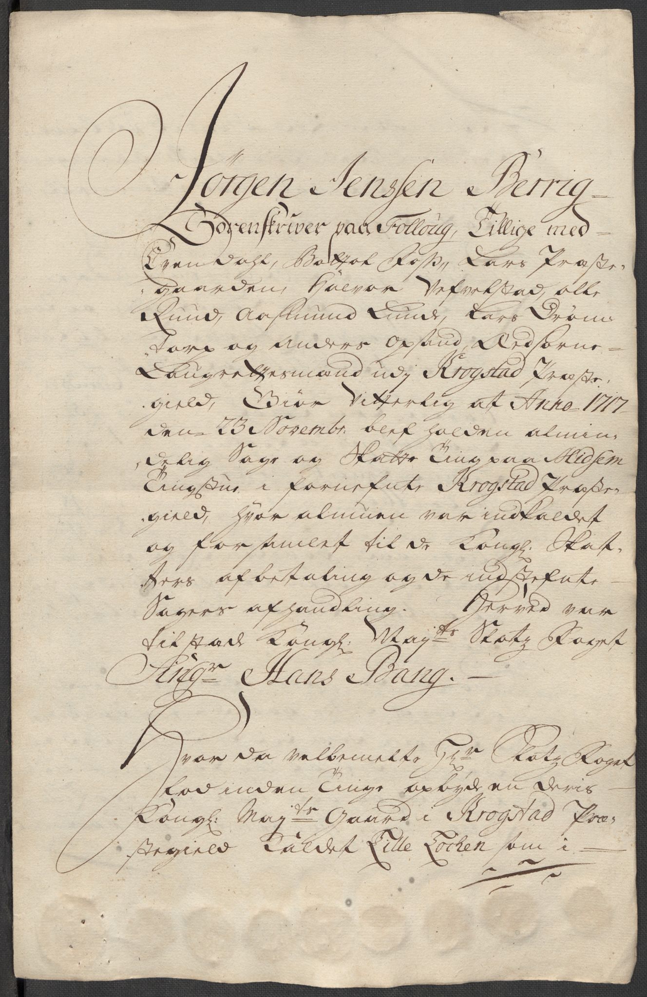 Rentekammeret inntil 1814, Reviderte regnskaper, Fogderegnskap, AV/RA-EA-4092/R10/L0455: Fogderegnskap Aker og Follo, 1717, p. 371