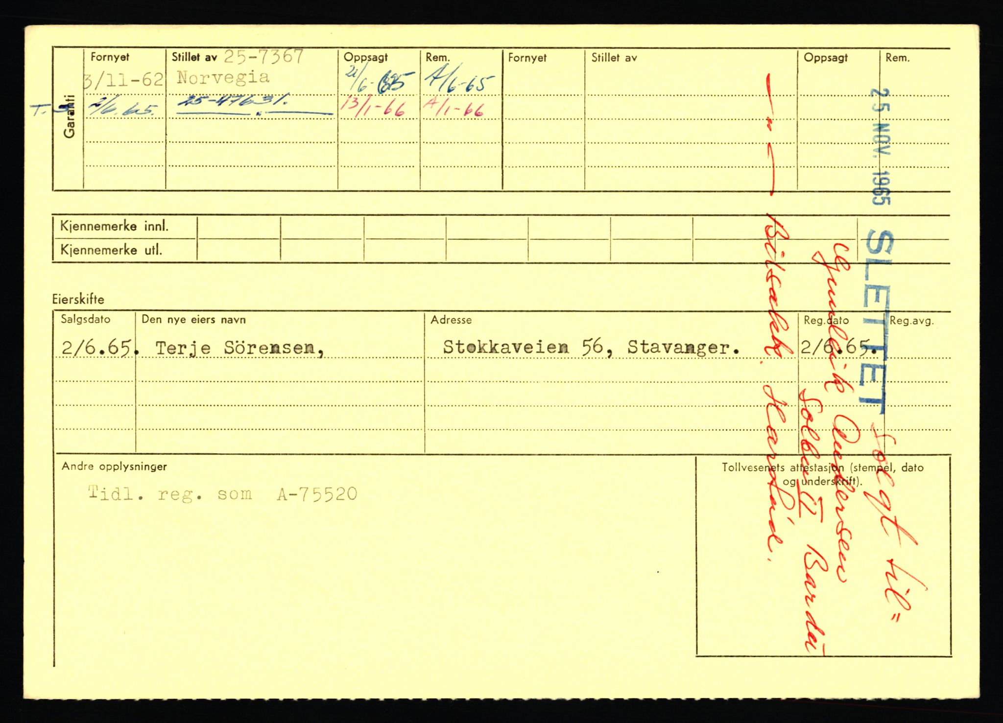 Stavanger trafikkstasjon, AV/SAST-A-101942/0/F/L0071: L-80500 - L-82199, 1930-1971, p. 2250