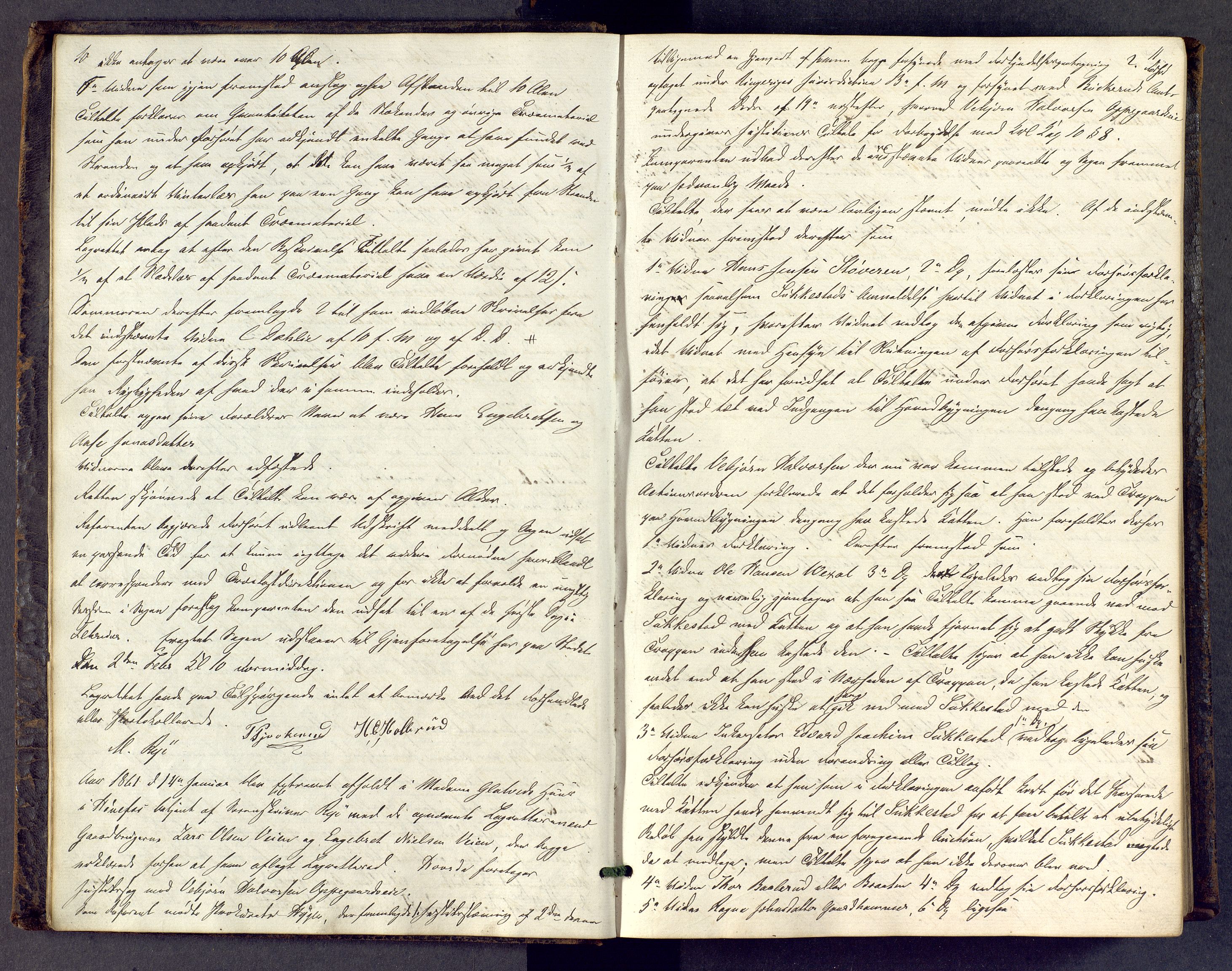 Ringerike sorenskriveri, AV/SAKO-A-105/F/Fc/Fca/L0011: Ekstrarettsprotokoll, 1860-1866, p. 10-11