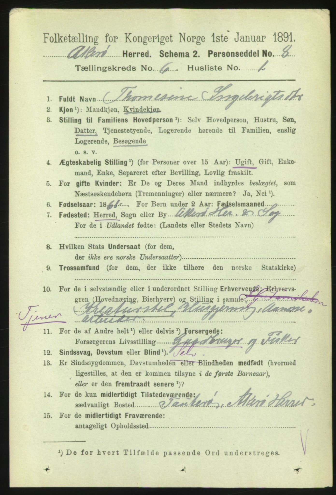 RA, 1891 census for 1545 Aukra, 1891, p. 2553