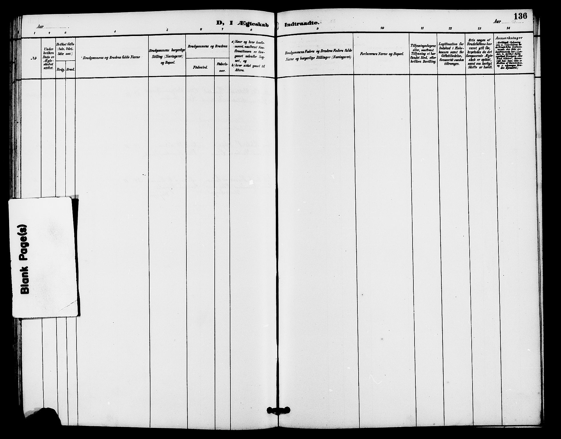 Lye sokneprestkontor, AV/SAST-A-101794/001/30BB/L0008: Parish register (copy) no. B 7, 1887-1901, p. 136