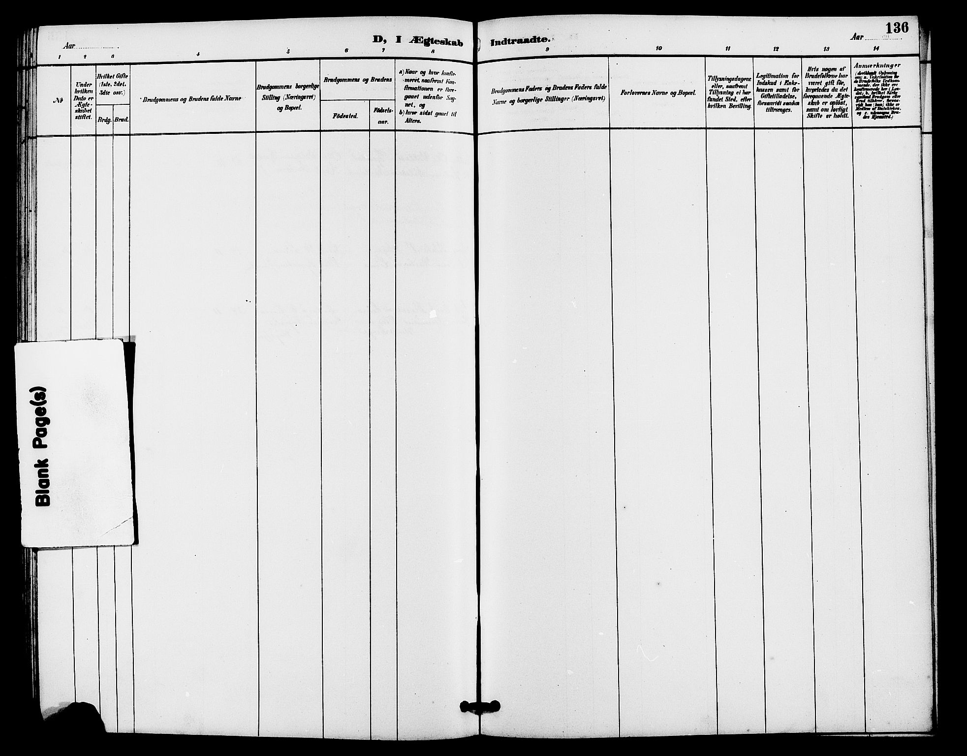 Lye sokneprestkontor, AV/SAST-A-101794/001/30BB/L0008: Parish register (copy) no. B 7, 1887-1901, p. 136