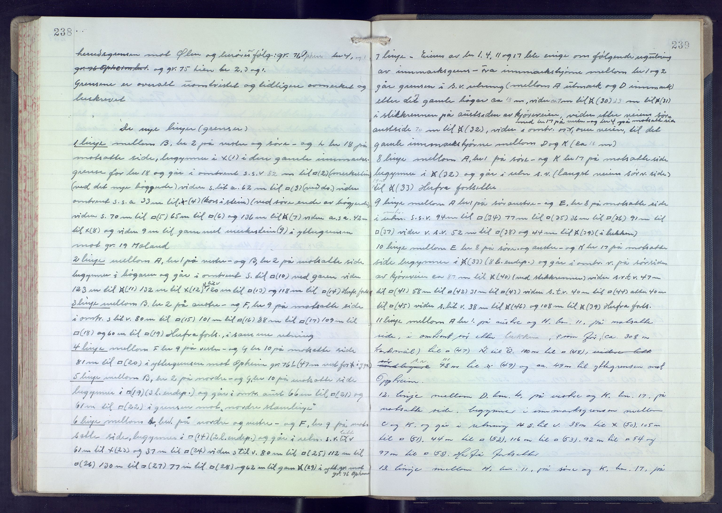 Hordaland jordskiftedøme - VII Indre Sunnhordland jordskiftedistrikt, AV/SAB-A-7401/A/Aa/L0021: Forhandlingsprotokoll, 1945-1953, p. 238-239