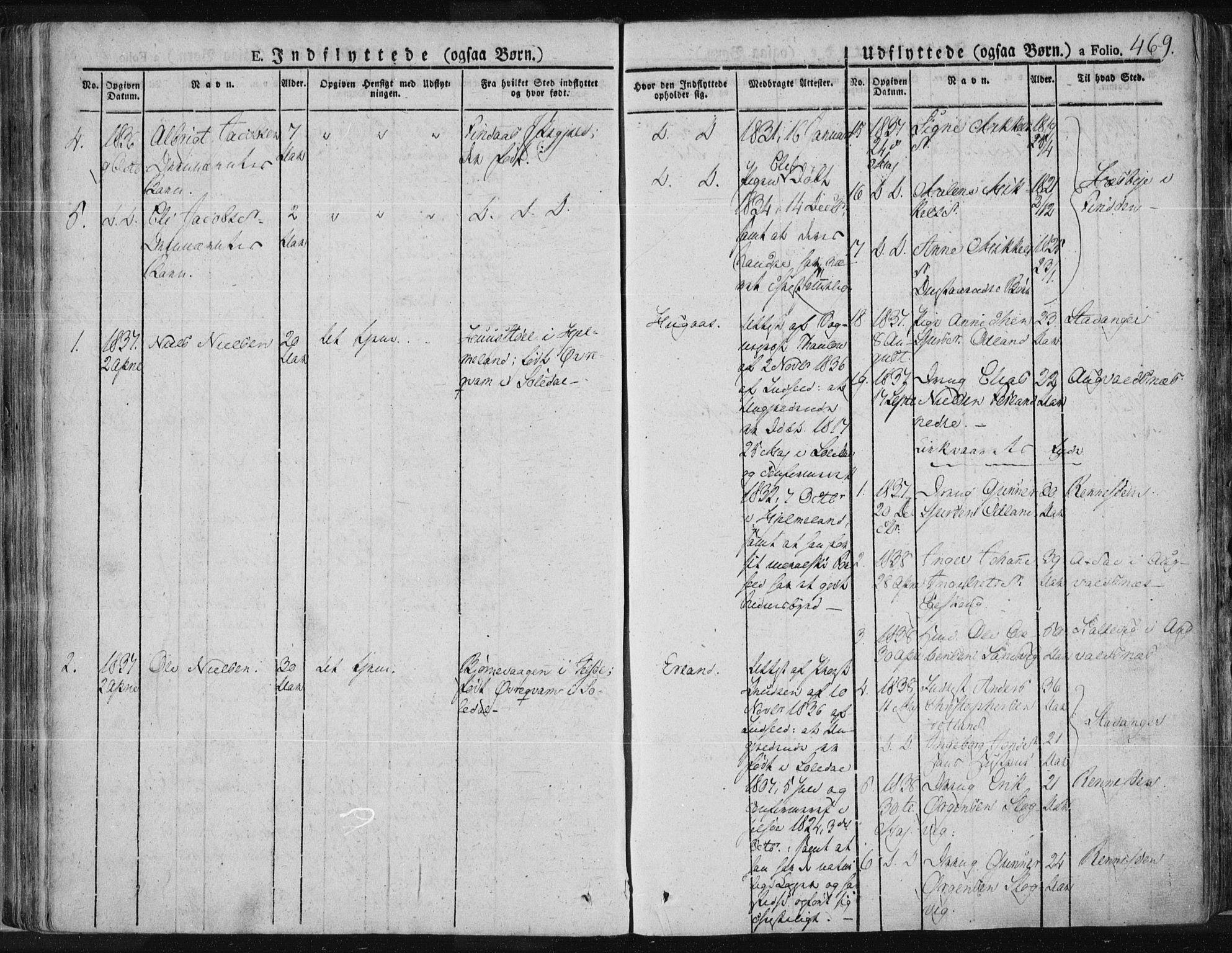 Tysvær sokneprestkontor, SAST/A -101864/H/Ha/Haa/L0001: Parish register (official) no. A 1.2, 1831-1856, p. 469