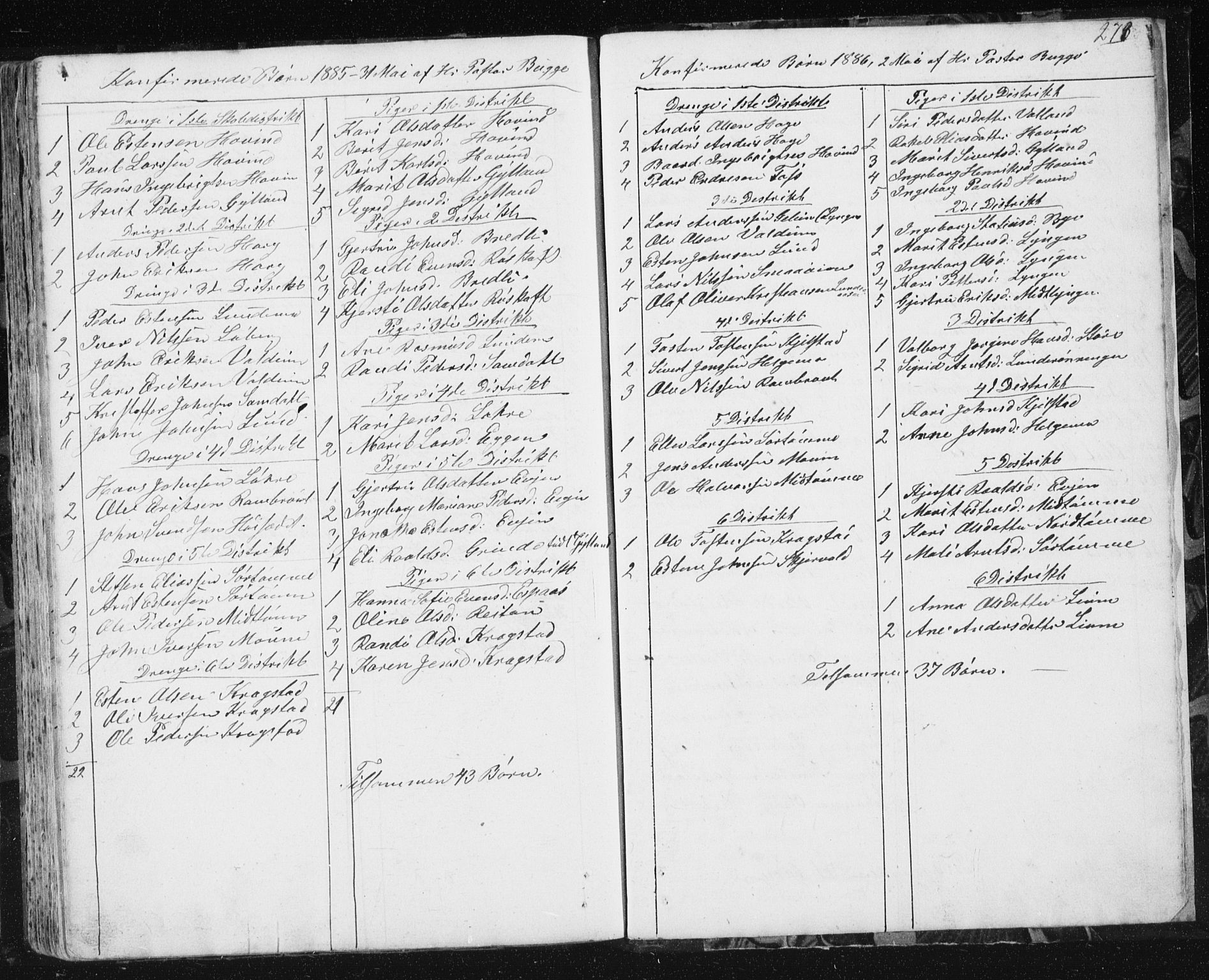 Ministerialprotokoller, klokkerbøker og fødselsregistre - Sør-Trøndelag, SAT/A-1456/692/L1110: Parish register (copy) no. 692C05, 1849-1889, p. 273
