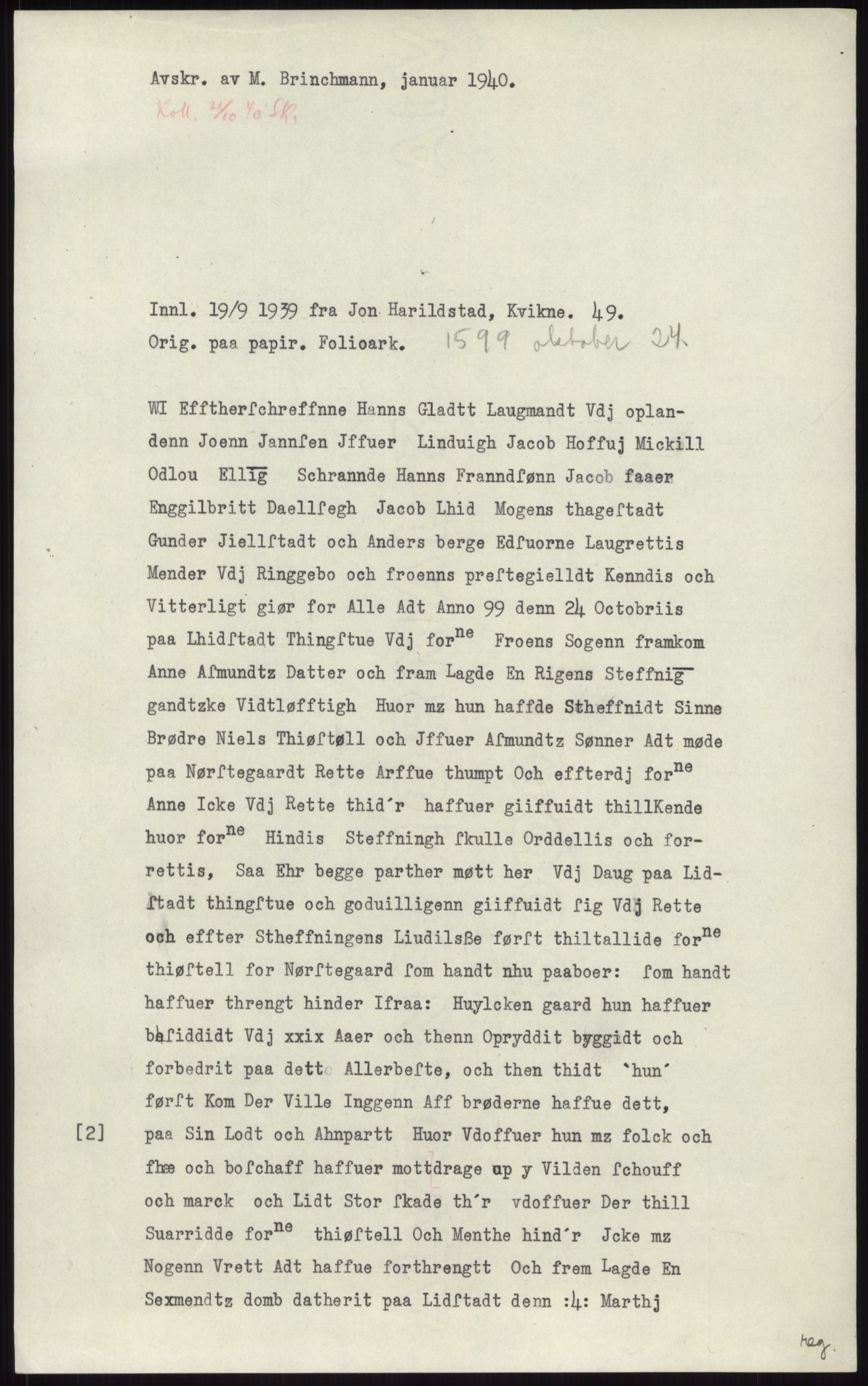 Samlinger til kildeutgivelse, Diplomavskriftsamlingen, AV/RA-EA-4053/H/Ha, p. 2690