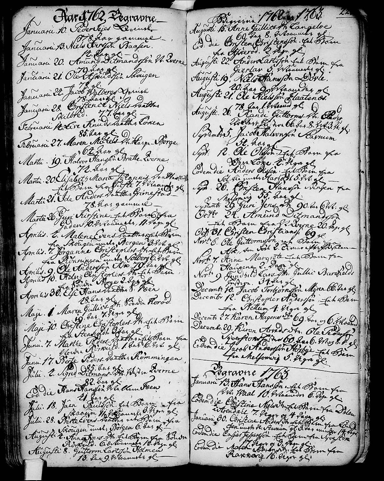 Stokke kirkebøker, AV/SAKO-A-320/F/Fa/L0002: Parish register (official) no. I 2, 1732-1770, p. 225