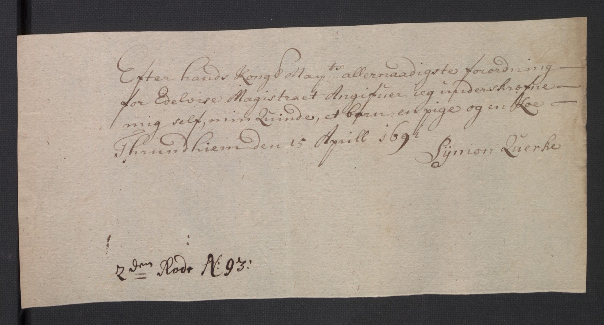 Rentekammeret inntil 1814, Reviderte regnskaper, Byregnskaper, AV/RA-EA-4066/R/Rs/L0506: [S2] Kontribusjonsregnskap, 1691-1692, p. 124