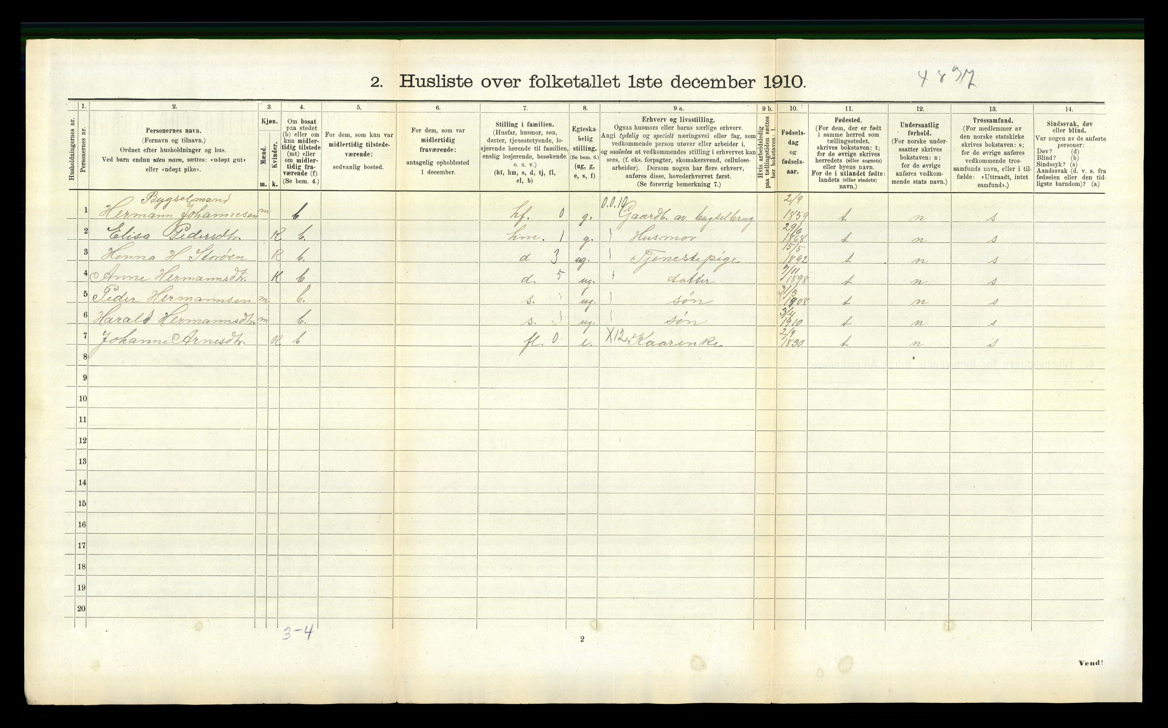 RA, 1910 census for Herøy, 1910, p. 1019