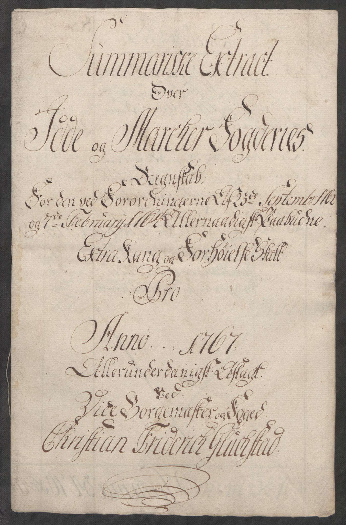 Rentekammeret inntil 1814, Reviderte regnskaper, Fogderegnskap, AV/RA-EA-4092/R01/L0097: Ekstraskatten Idd og Marker, 1756-1767, p. 312