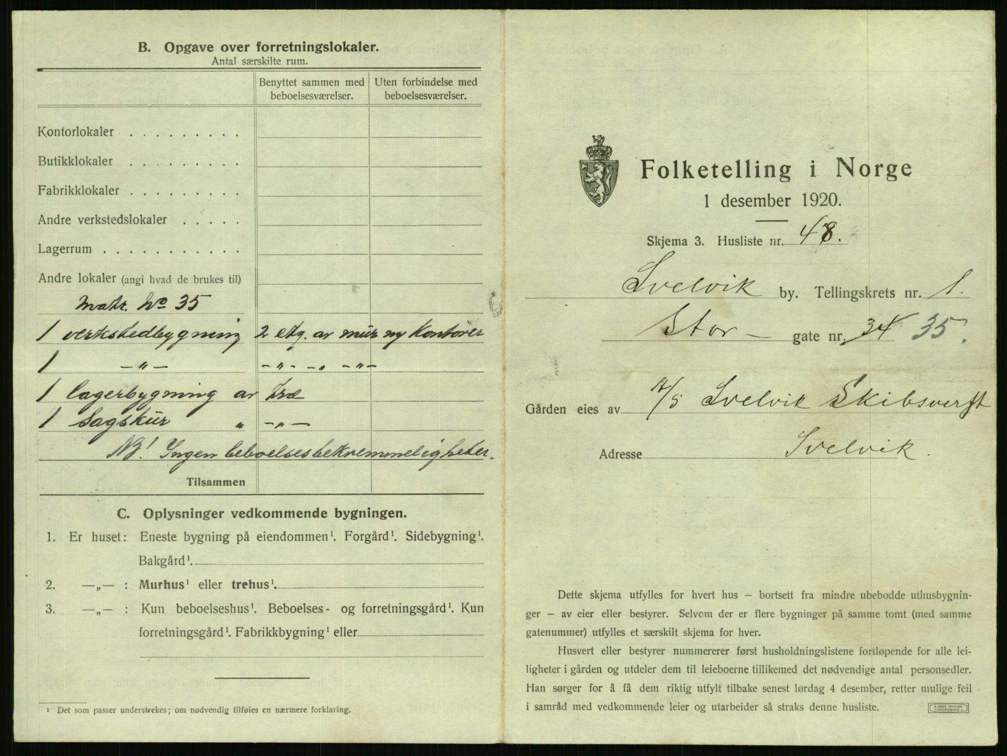 SAKO, 1920 census for Svelvik, 1920, p. 113