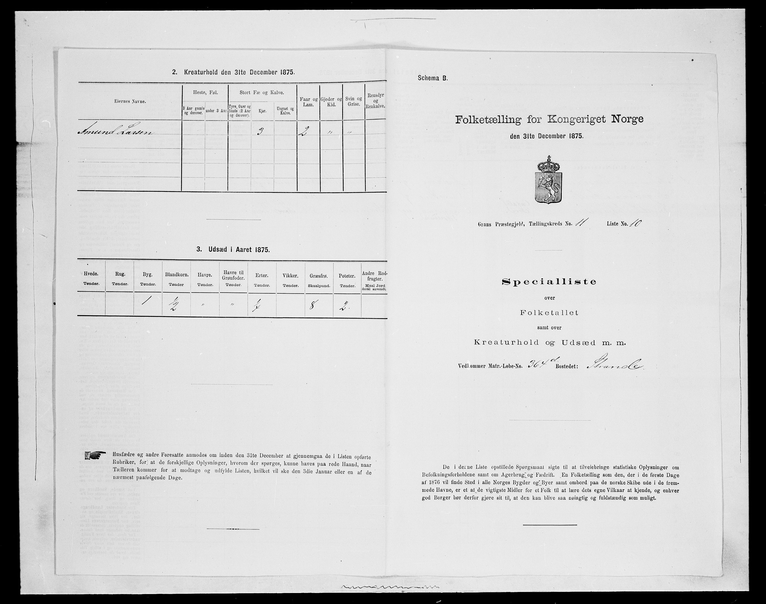 SAH, 1875 census for 0534P Gran, 1875, p. 2041