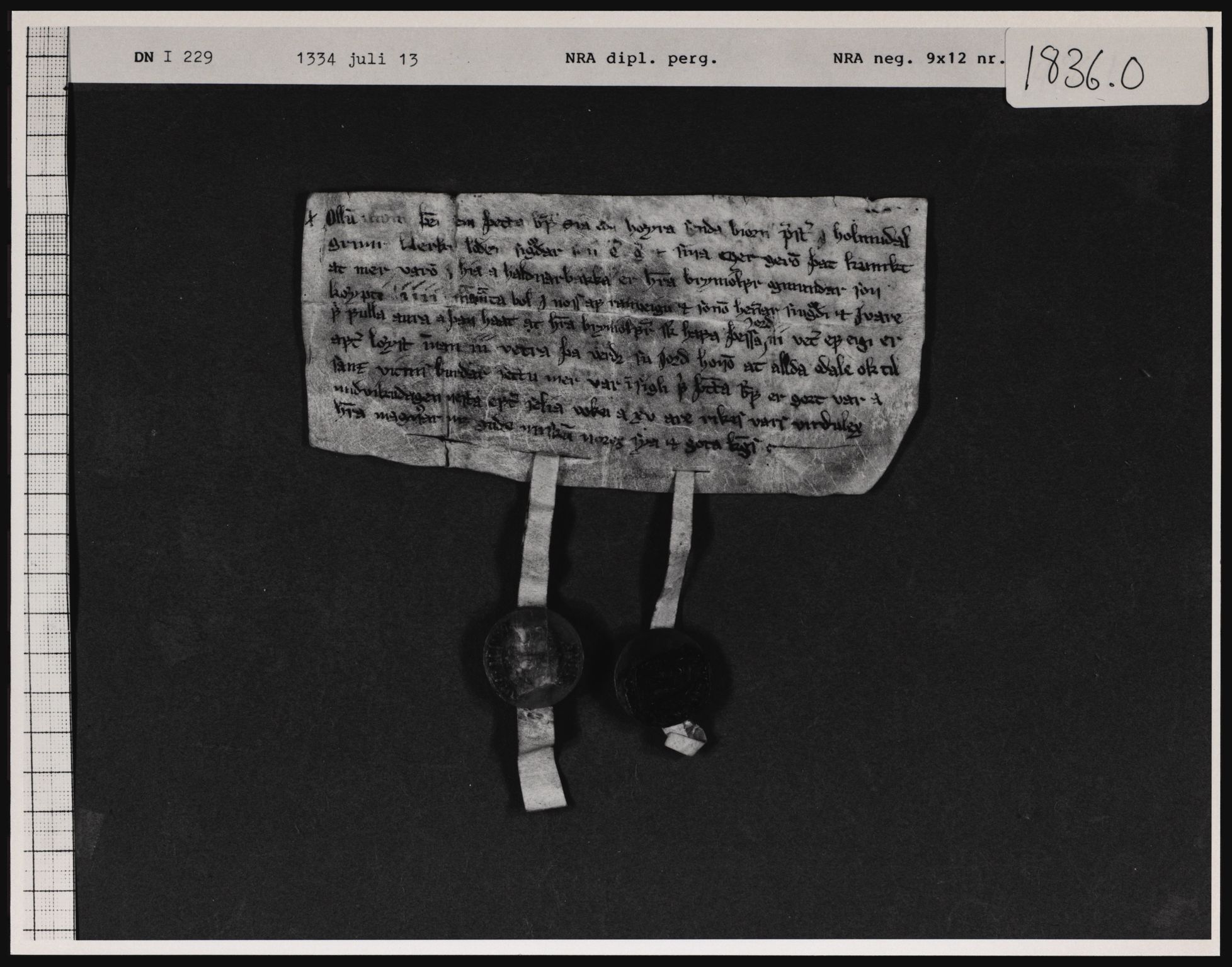 Riksarkivets diplomsamling, AV/RA-EA-5965/F01/F01a/L0033: Dokumenter, 1334, p. 5