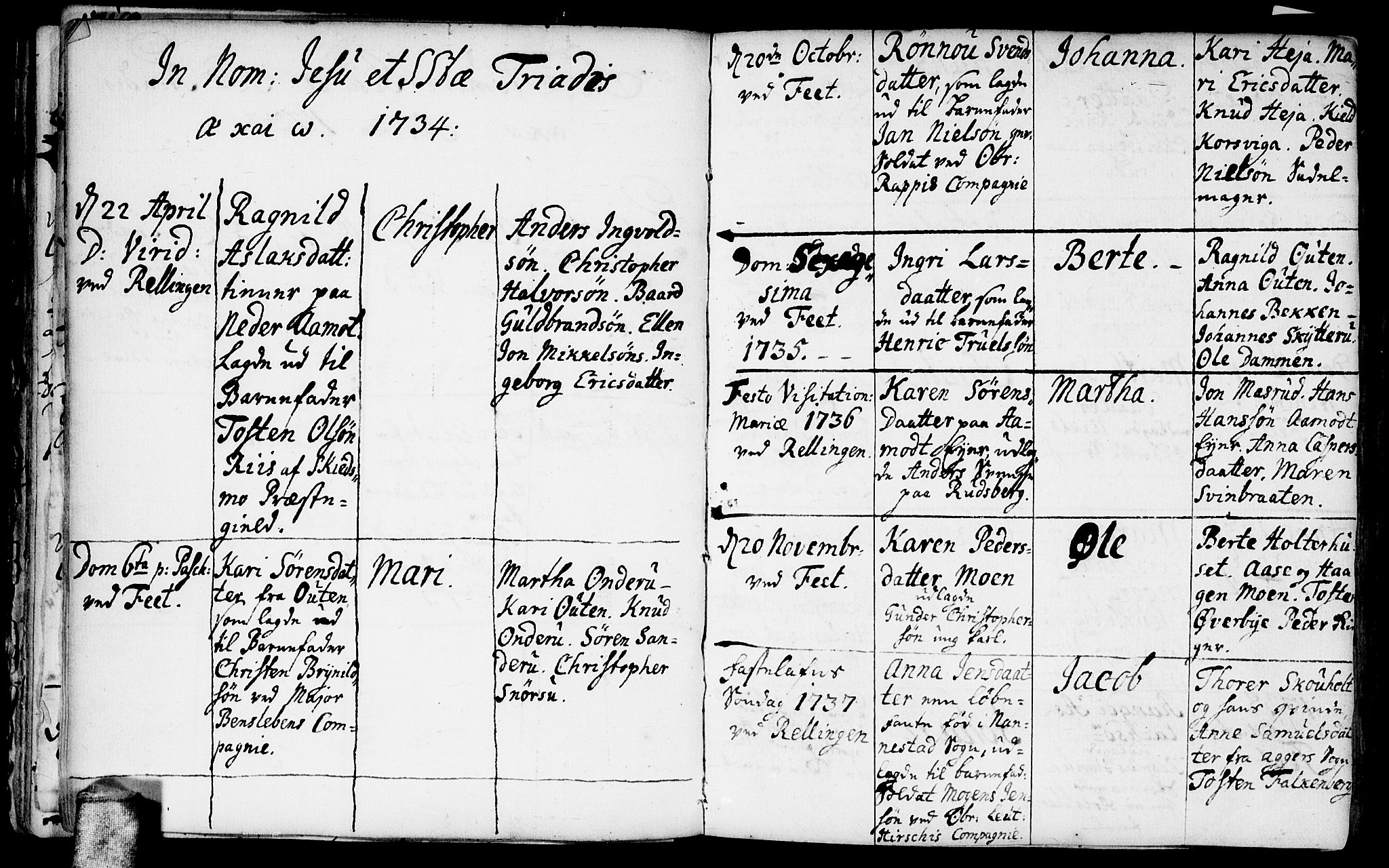 Fet prestekontor Kirkebøker, AV/SAO-A-10370a/F/Fa/L0002: Parish register (official) no. I 2, 1716-1815, p. 42