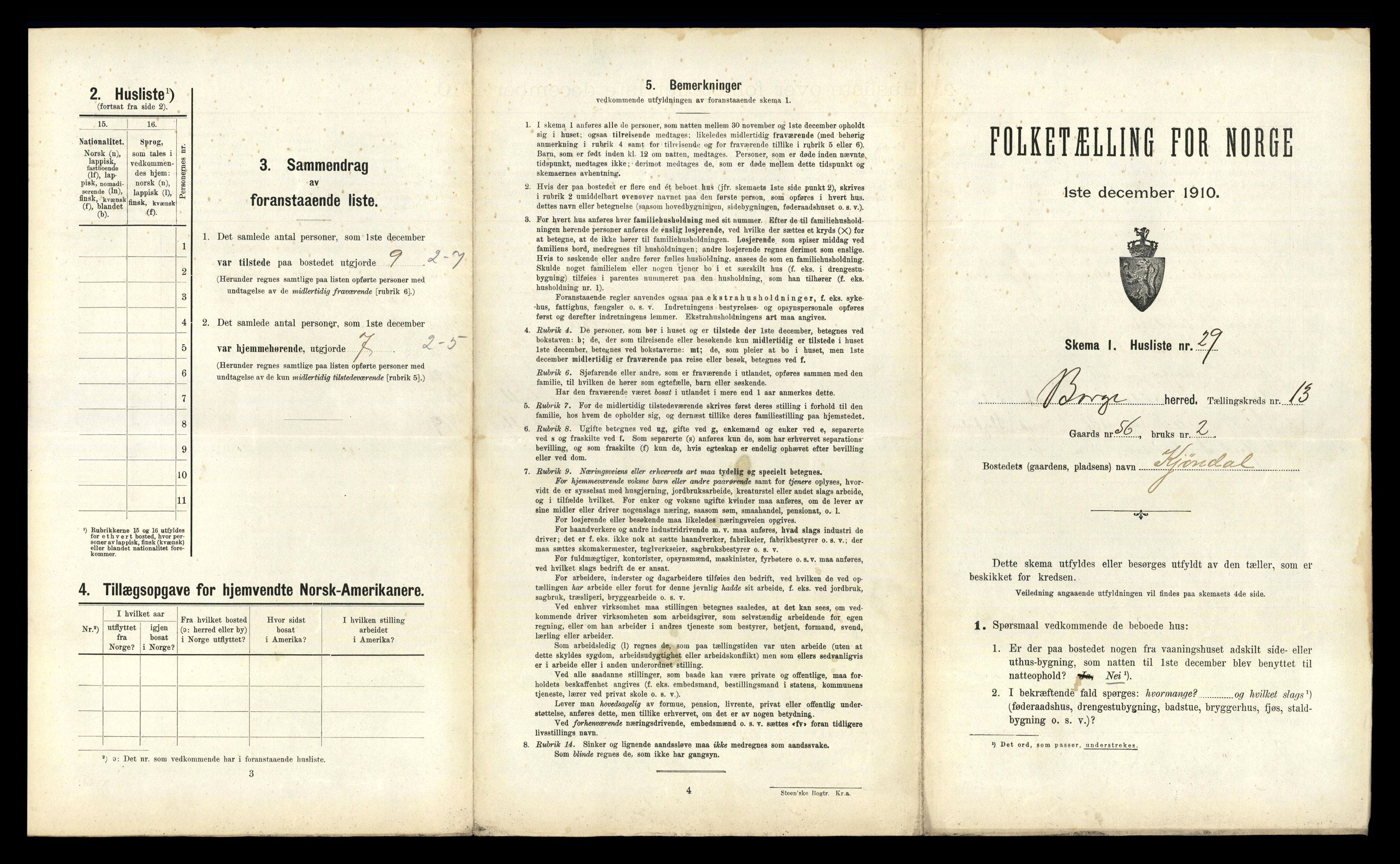 RA, 1910 census for Borge, 1910, p. 1321