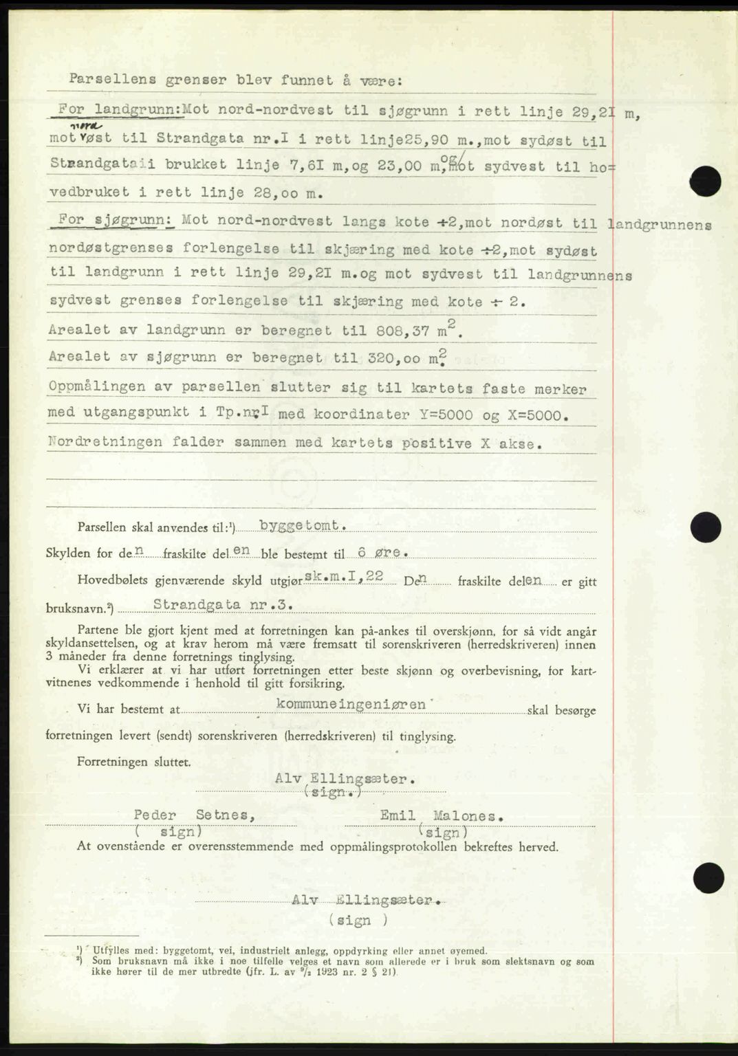 Romsdal sorenskriveri, SAT/A-4149/1/2/2C: Mortgage book no. A24, 1947-1947, Diary no: : 3165/1947