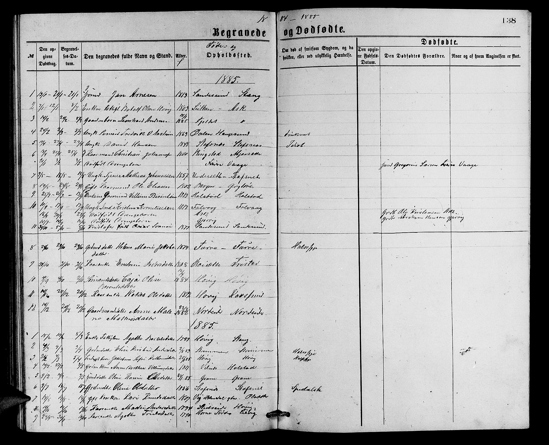 Askvoll sokneprestembete, AV/SAB-A-79501/H/Hab/Haba/L0002: Parish register (copy) no. A 2, 1873-1885, p. 138