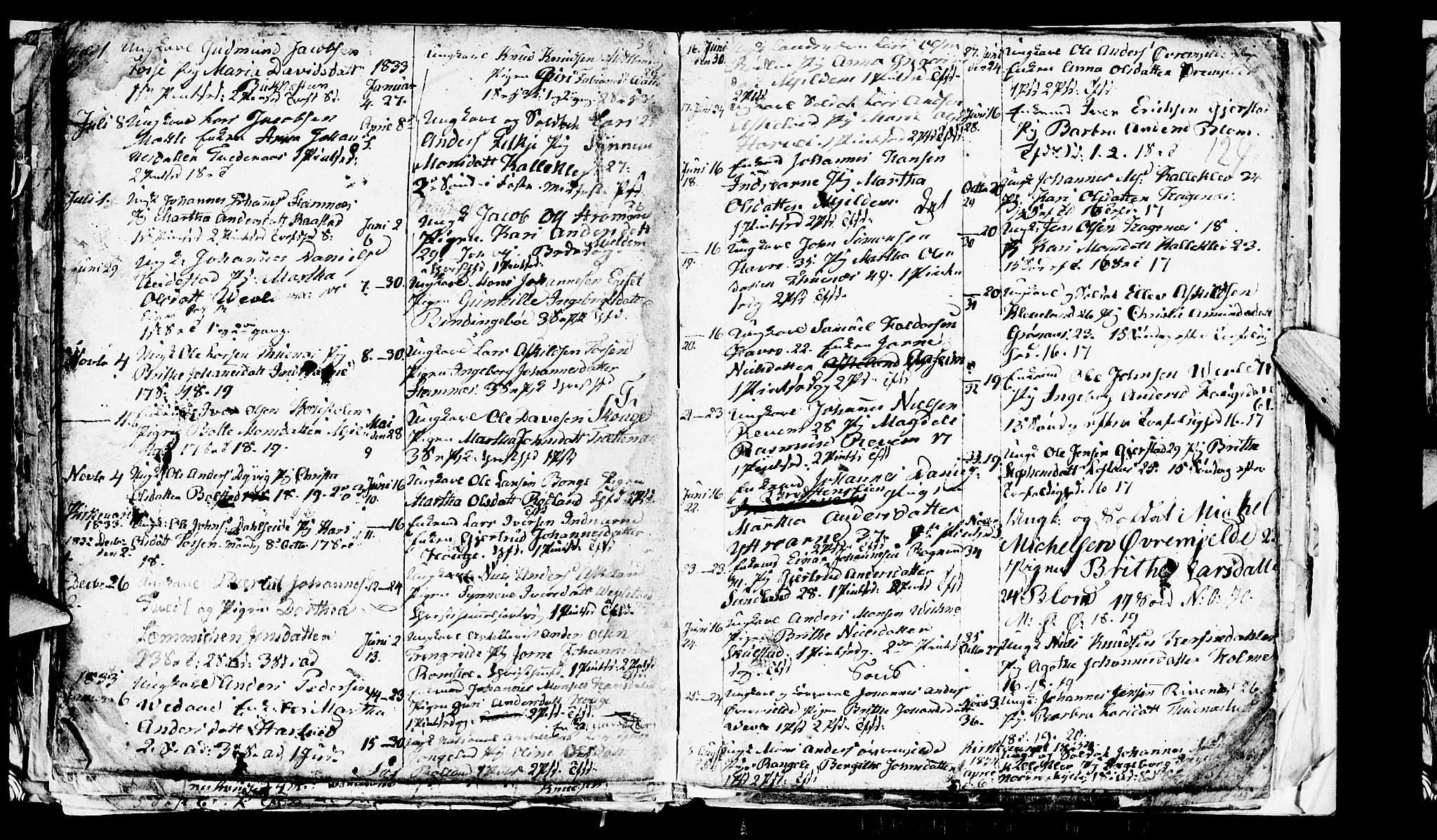 Haus sokneprestembete, AV/SAB-A-75601/H/Hab: Parish register (copy) no. A 1, 1830-1855, p. 124