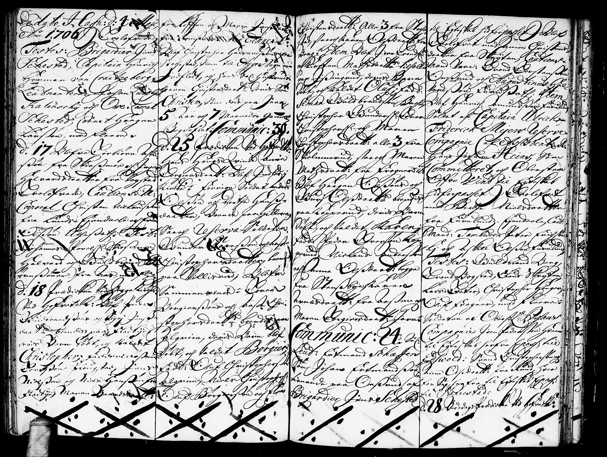 Ullensaker prestekontor Kirkebøker, AV/SAO-A-10236a/F/Fa/L0002: Parish register (official) no. I 2, 1702-1710